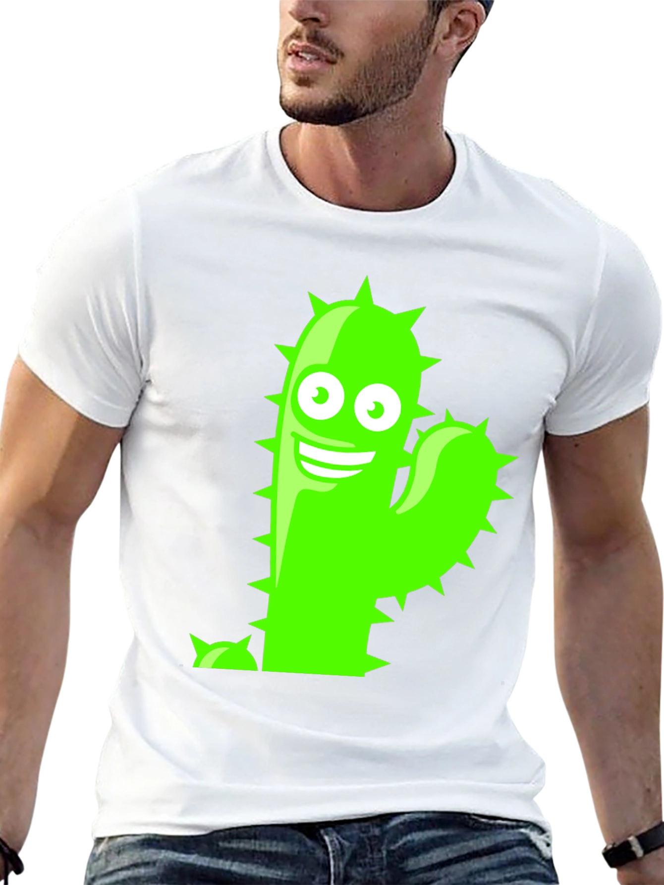 Funny Cactus Graphic T-Shirt - Soft Cotton Tee