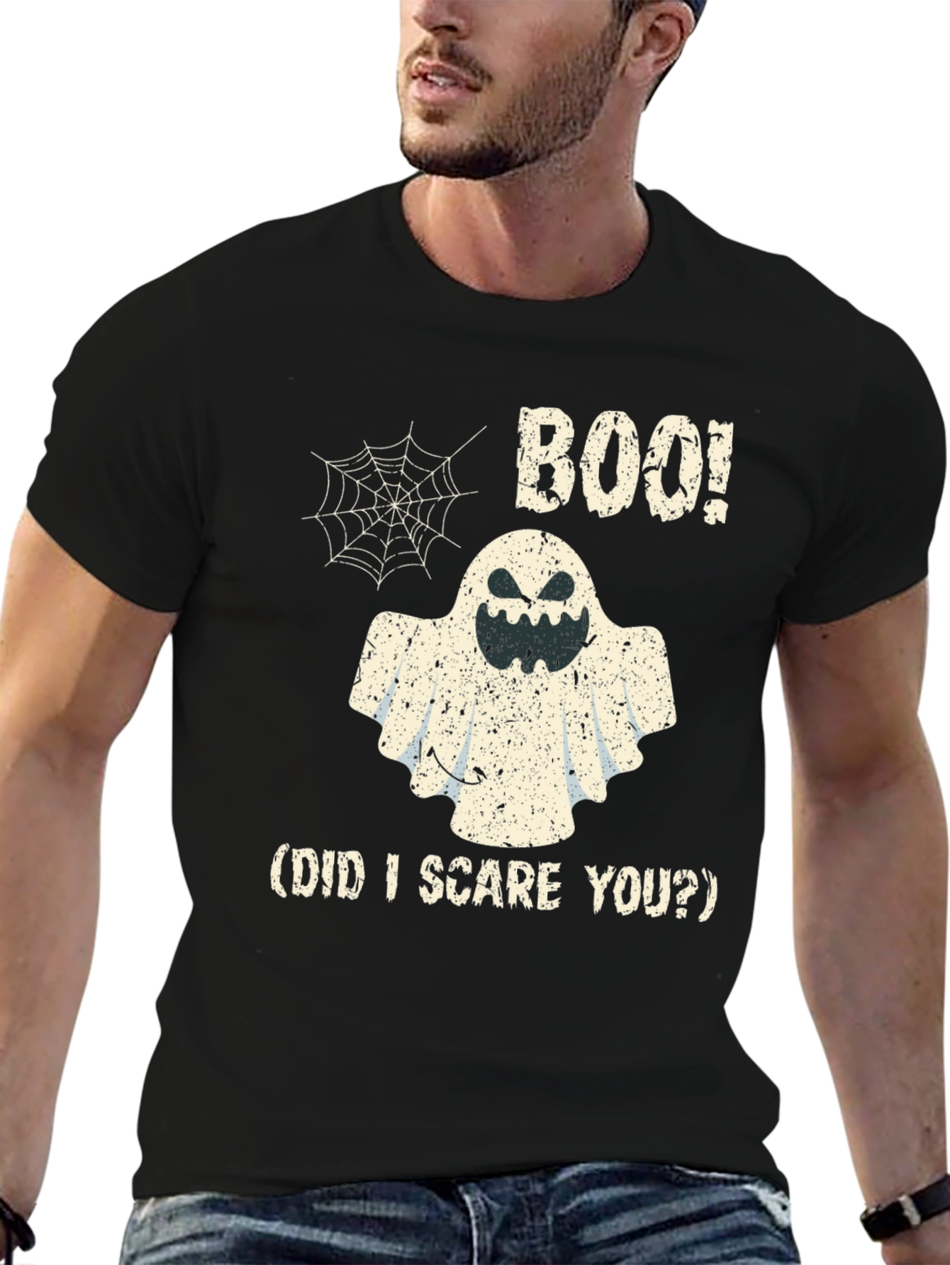 Boo! Halloween Ghost Graphic T-Shirt
