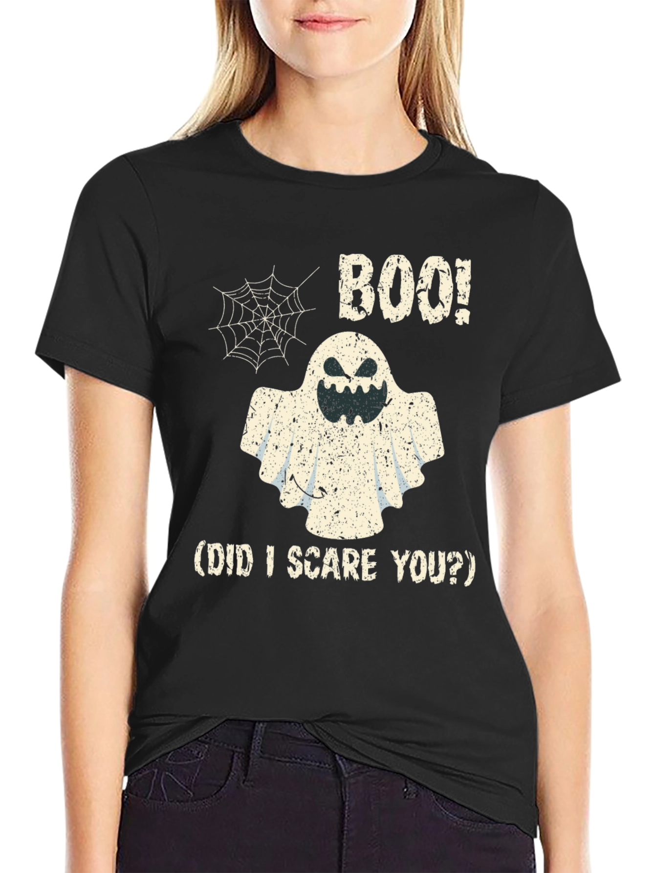 Boo! Halloween Ghost Graphic T-Shirt