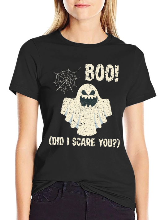 Boo! Halloween Ghost Graphic T-Shirt
