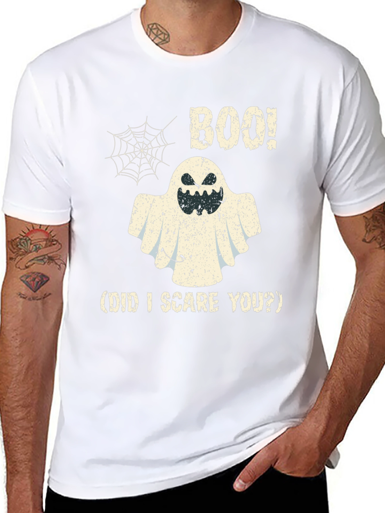 Boo! Halloween Ghost Graphic T-Shirt