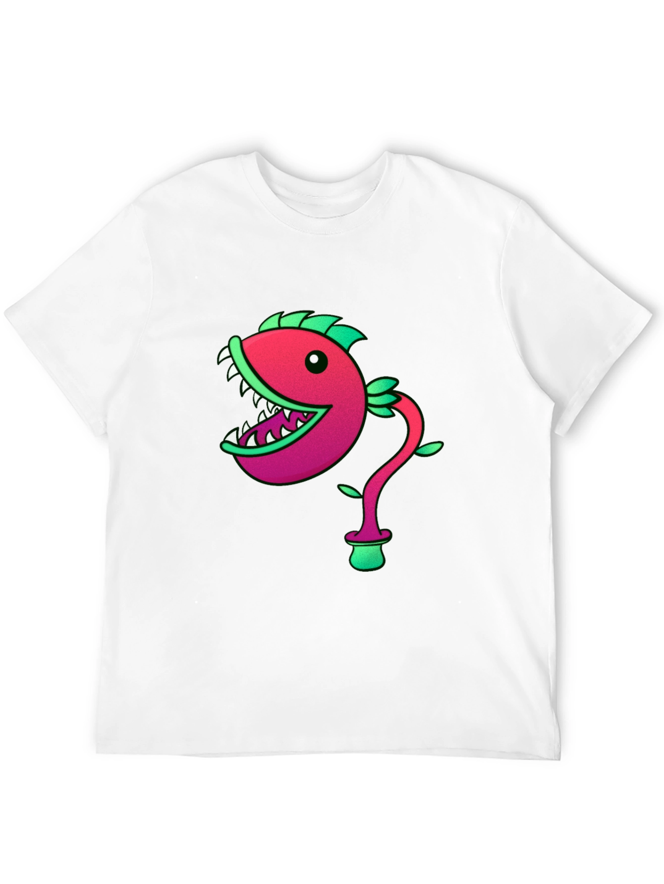 Fish Plant Graphic Print T-Shirt