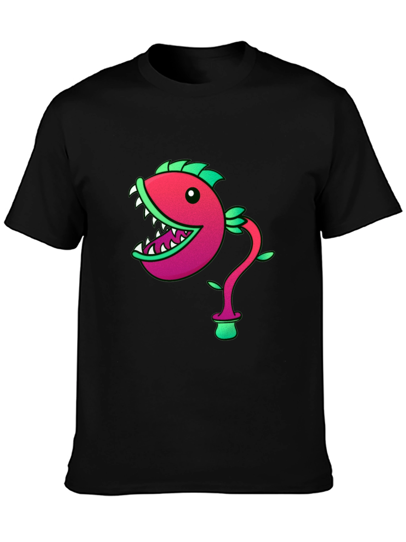 Fish Plant Graphic Print T-Shirt