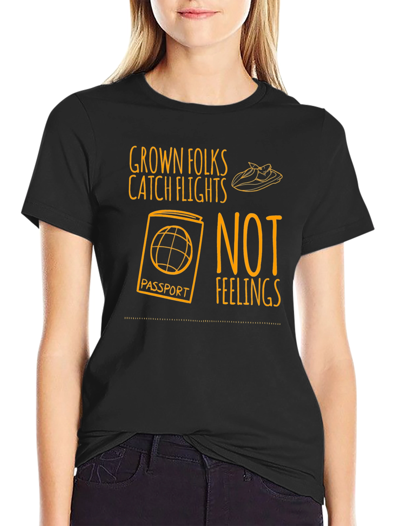 Grown Folks Catch Flights T-Shirt - Travel Tee