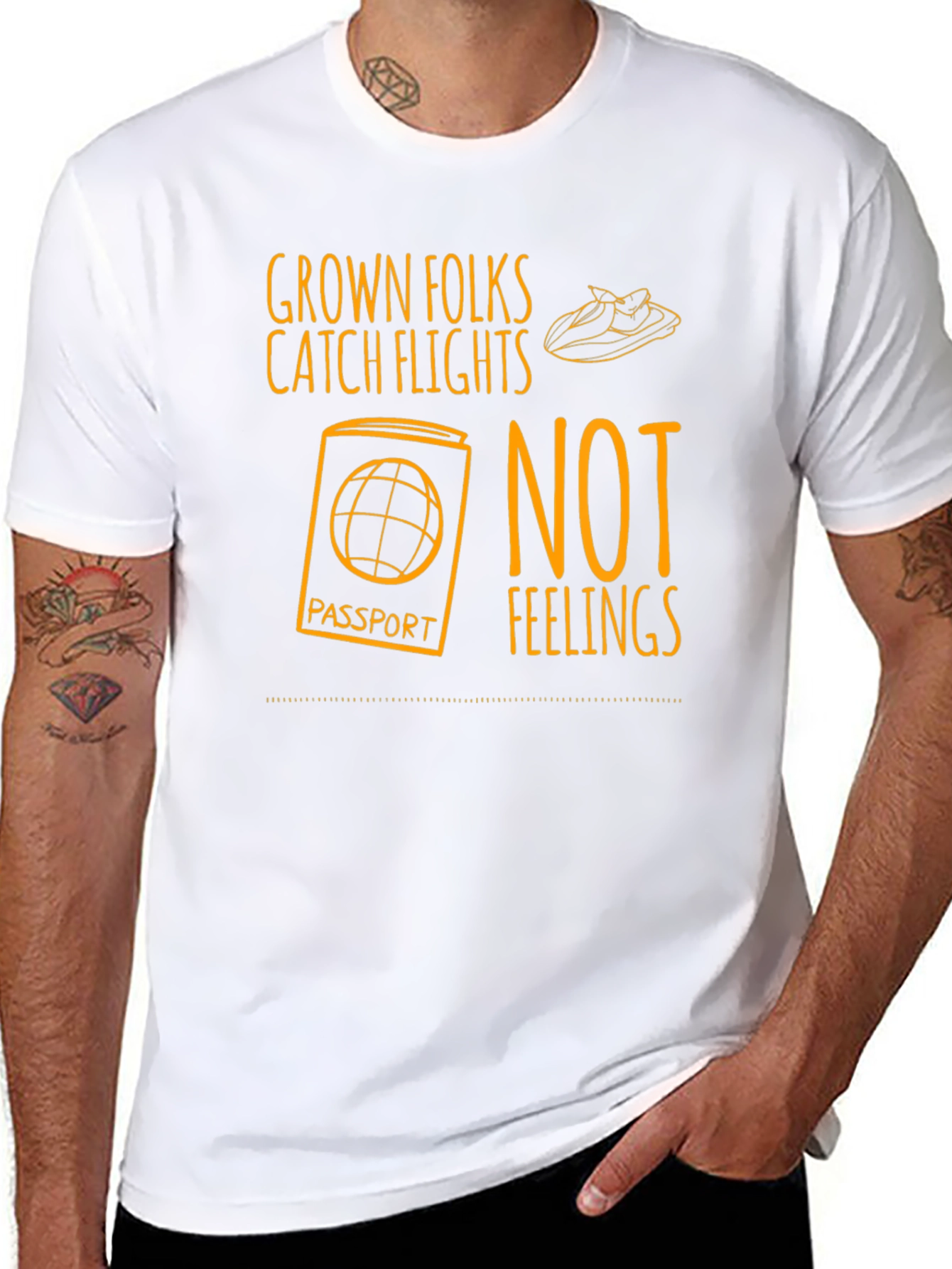 Grown Folks Catch Flights T-Shirt - Travel Tee