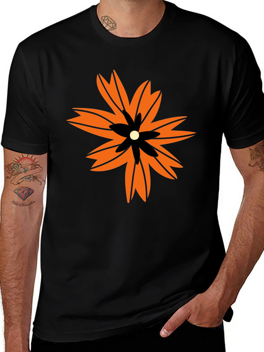 Bold Floral Graphic Print T-Shirt