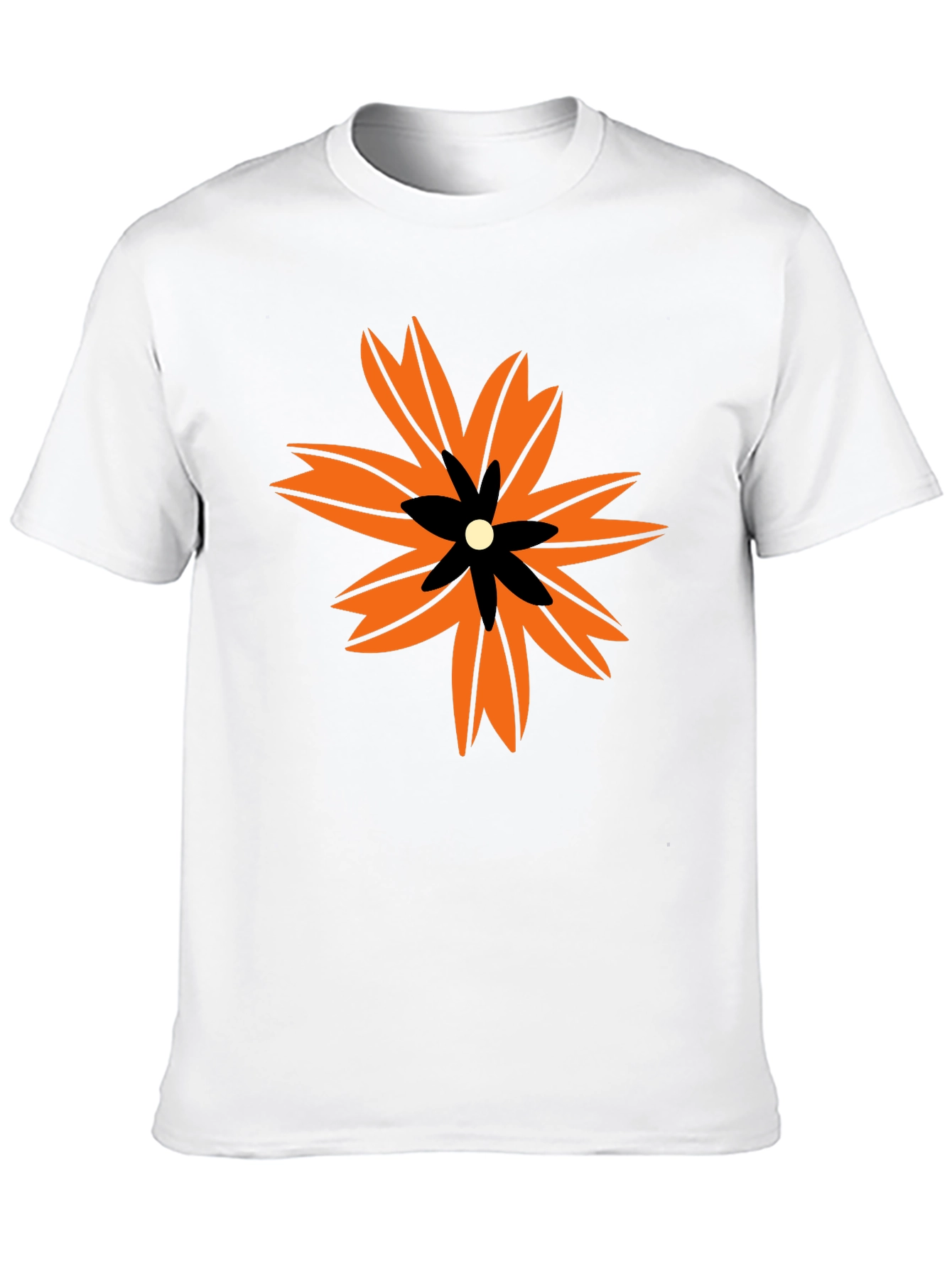 Bold Floral Graphic Print T-Shirt