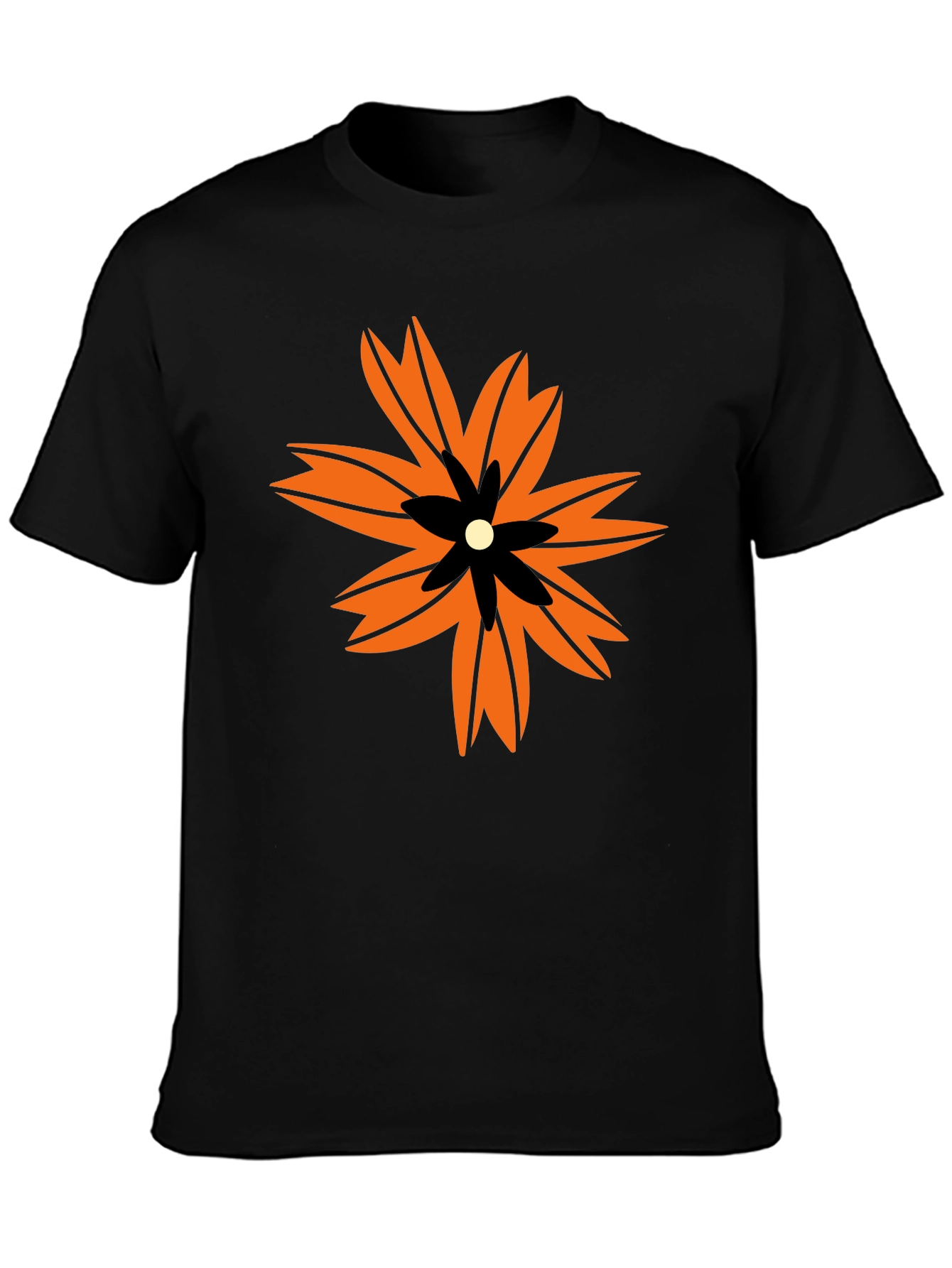 Bold Floral Graphic Print T-Shirt