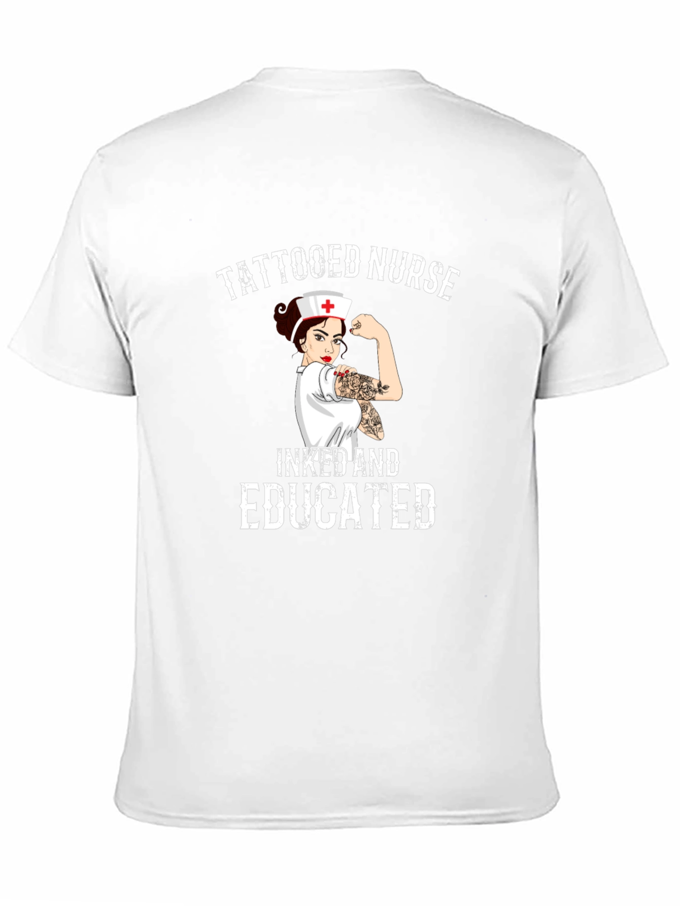 Tattooed Nurse Inked and Educated Graphic T-Shirt