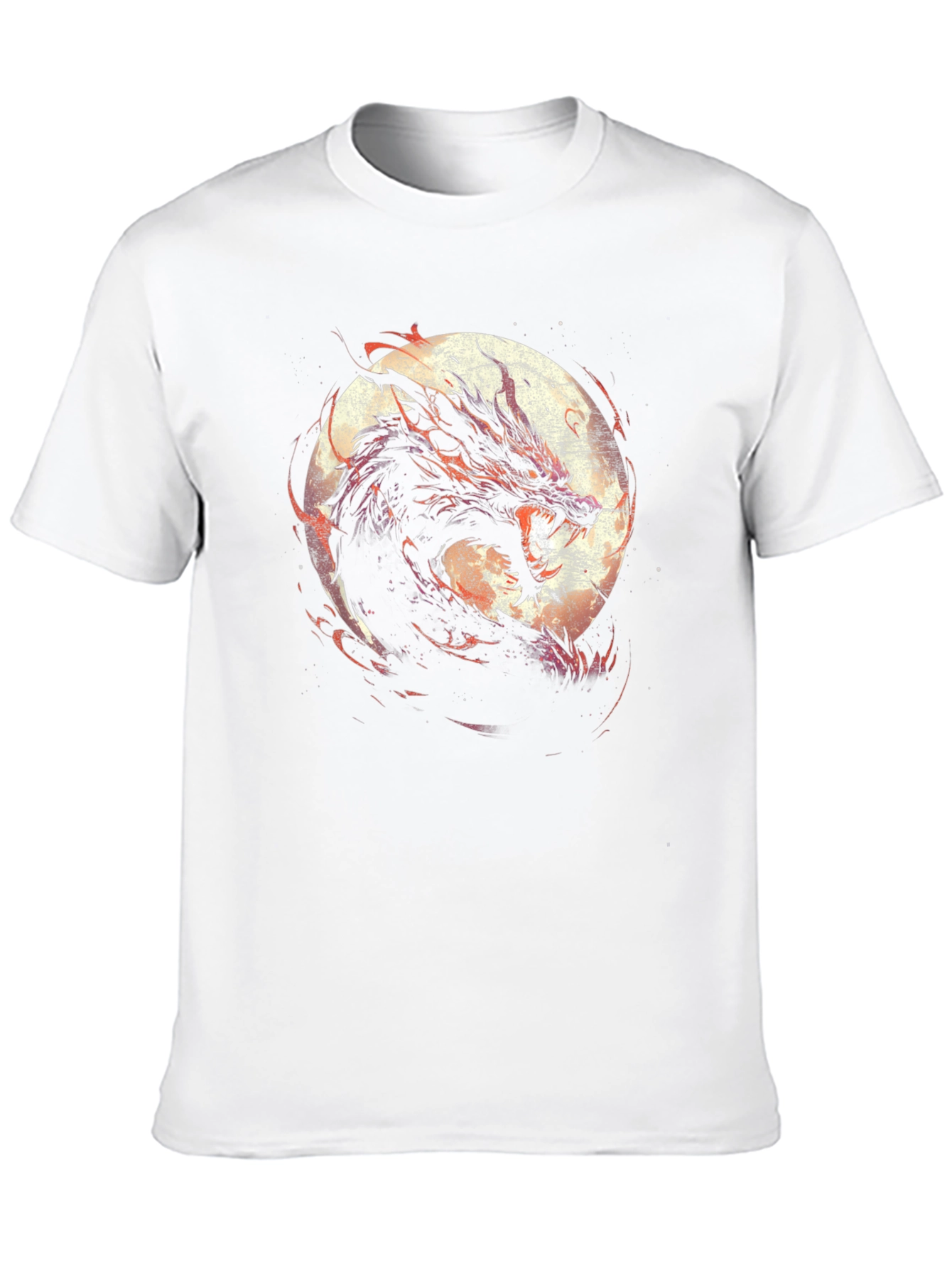 Dragon Moon Graphic Tee - Black