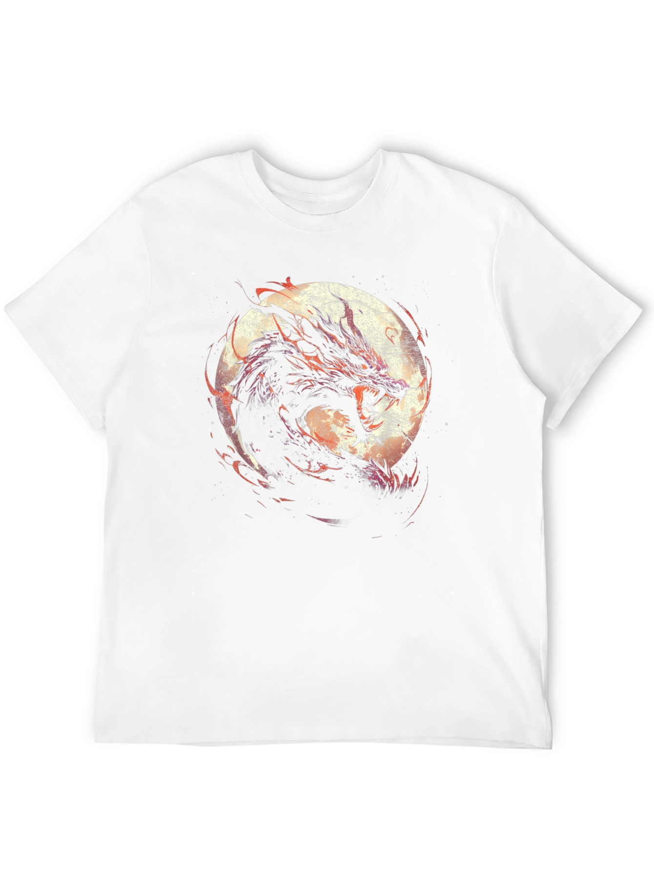 Dragon Moon Graphic Tee - Black
