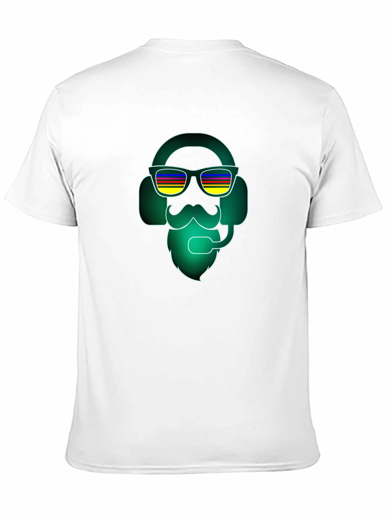 Cool Gamer Bearded Headset T-Shirt