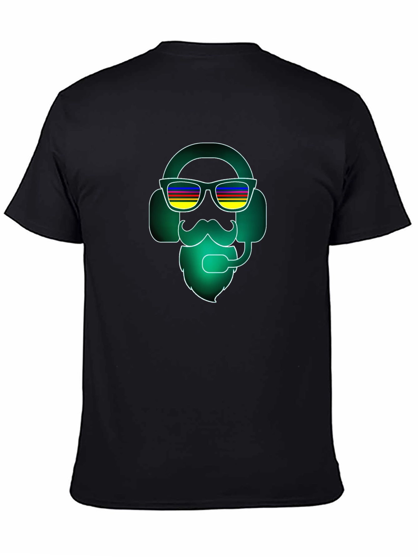 Cool Gamer Bearded Headset T-Shirt