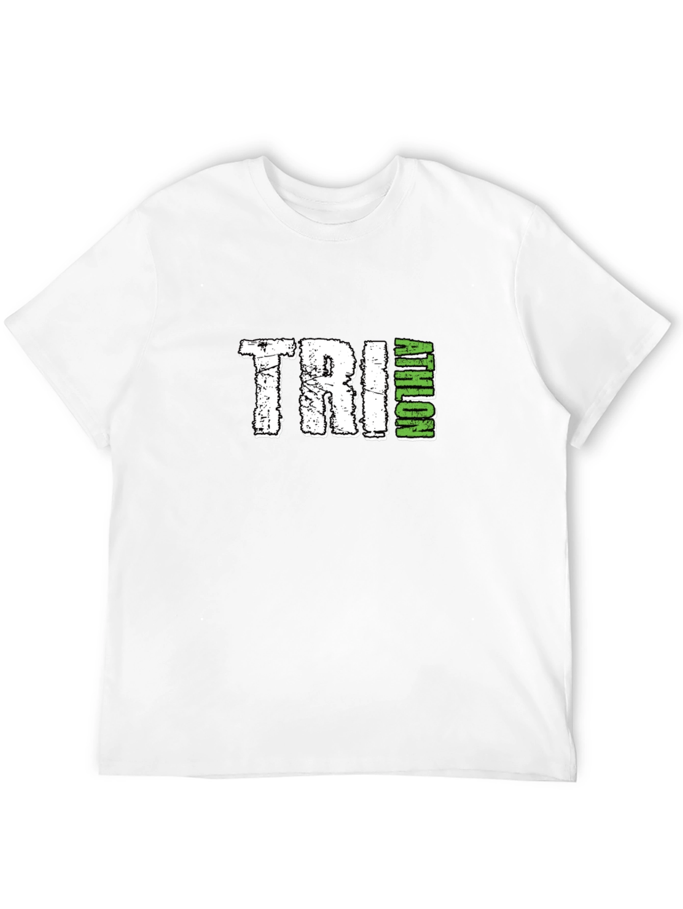 TRI-ATHLON Graphic T-Shirt - Black Cotton Blend