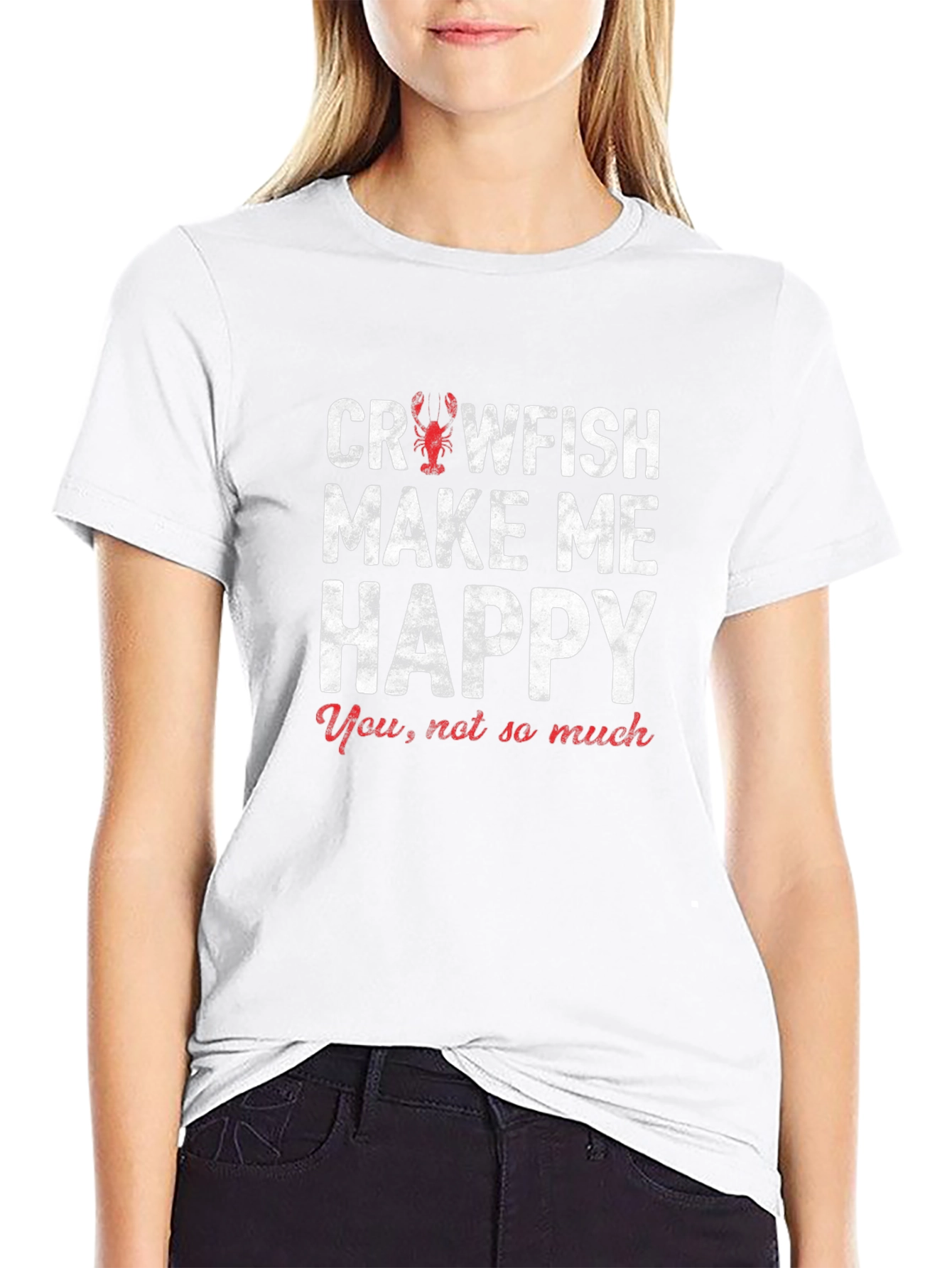 Crawfish Make Me Happy Graphic T-Shirt