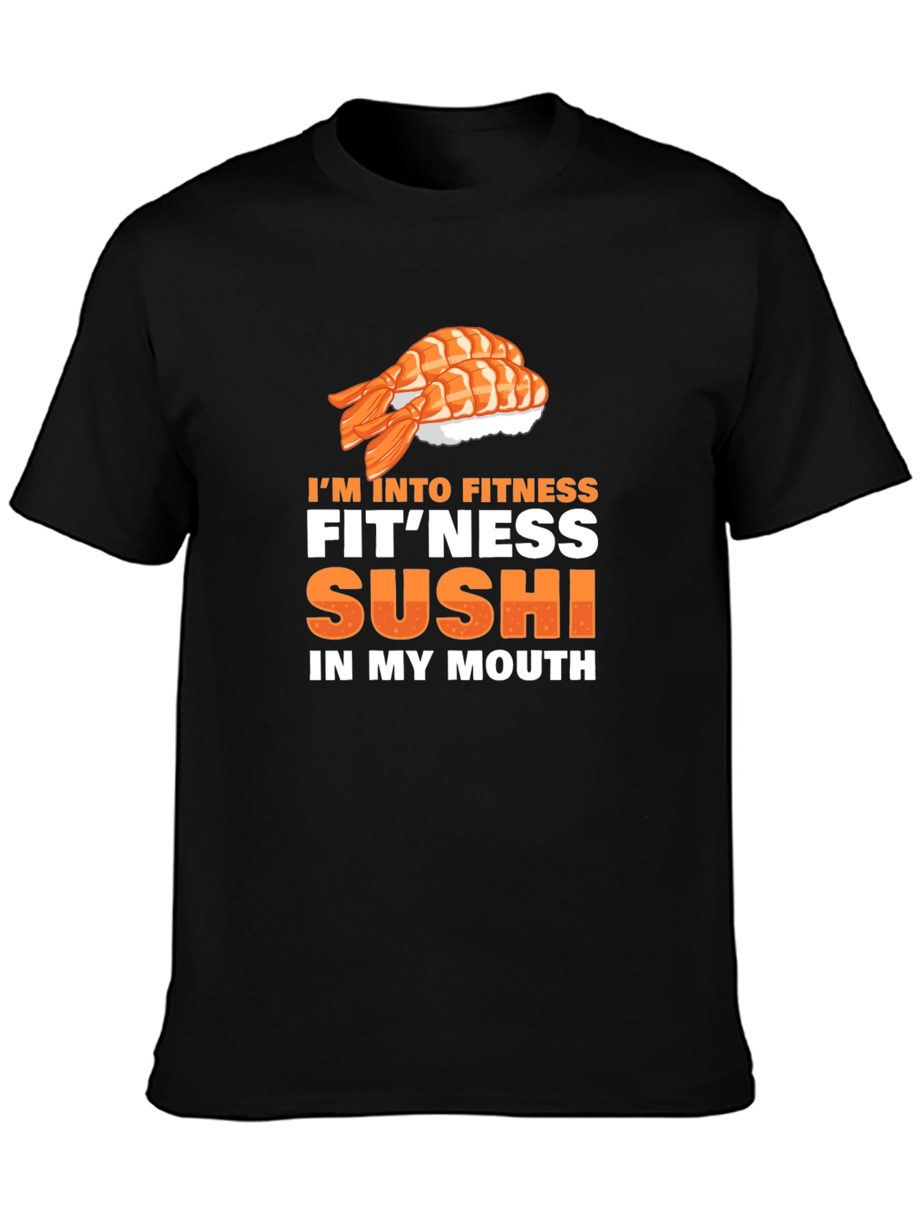 Sushi Fitness Graphic Tee - Black