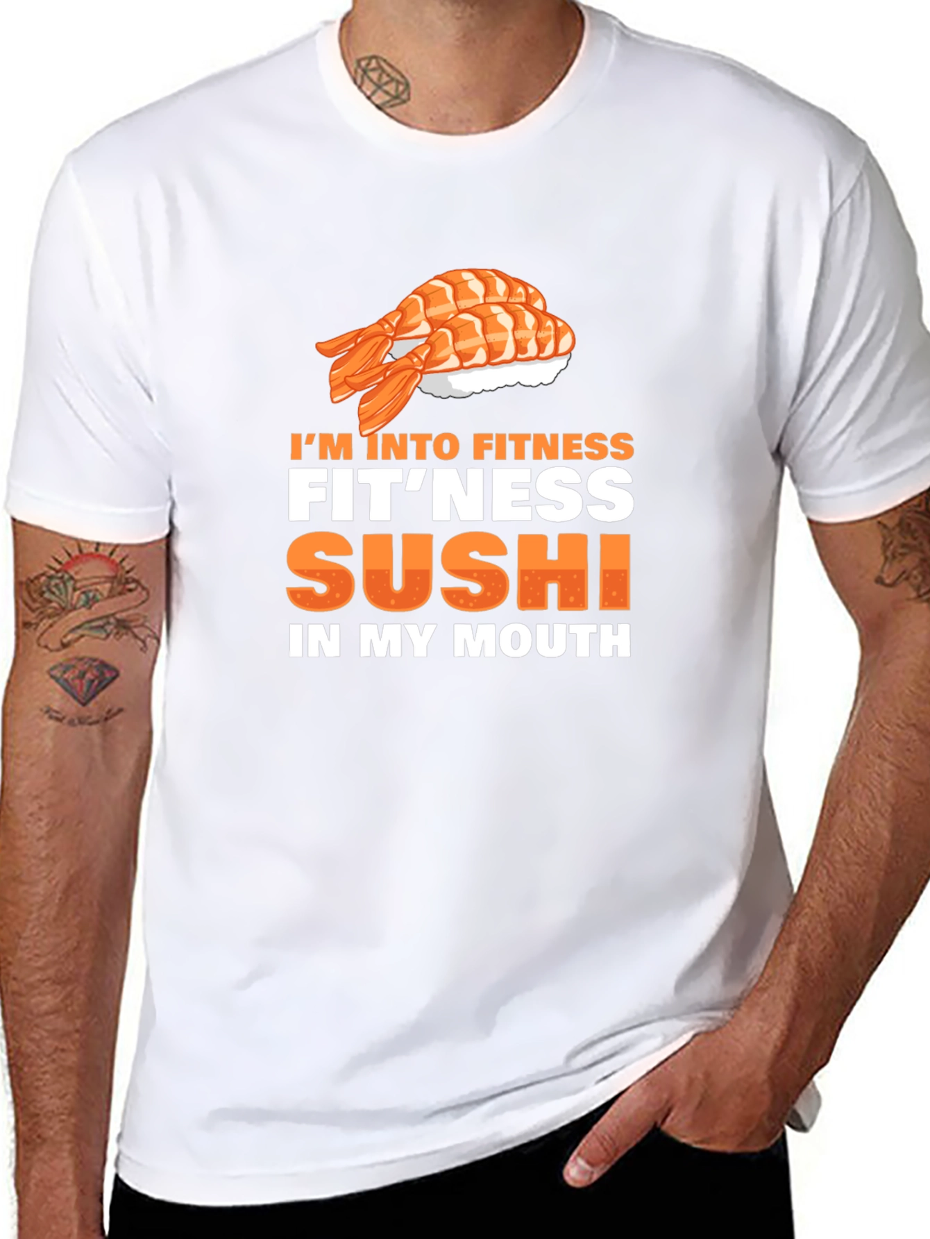 Sushi Fitness Graphic Tee - Black