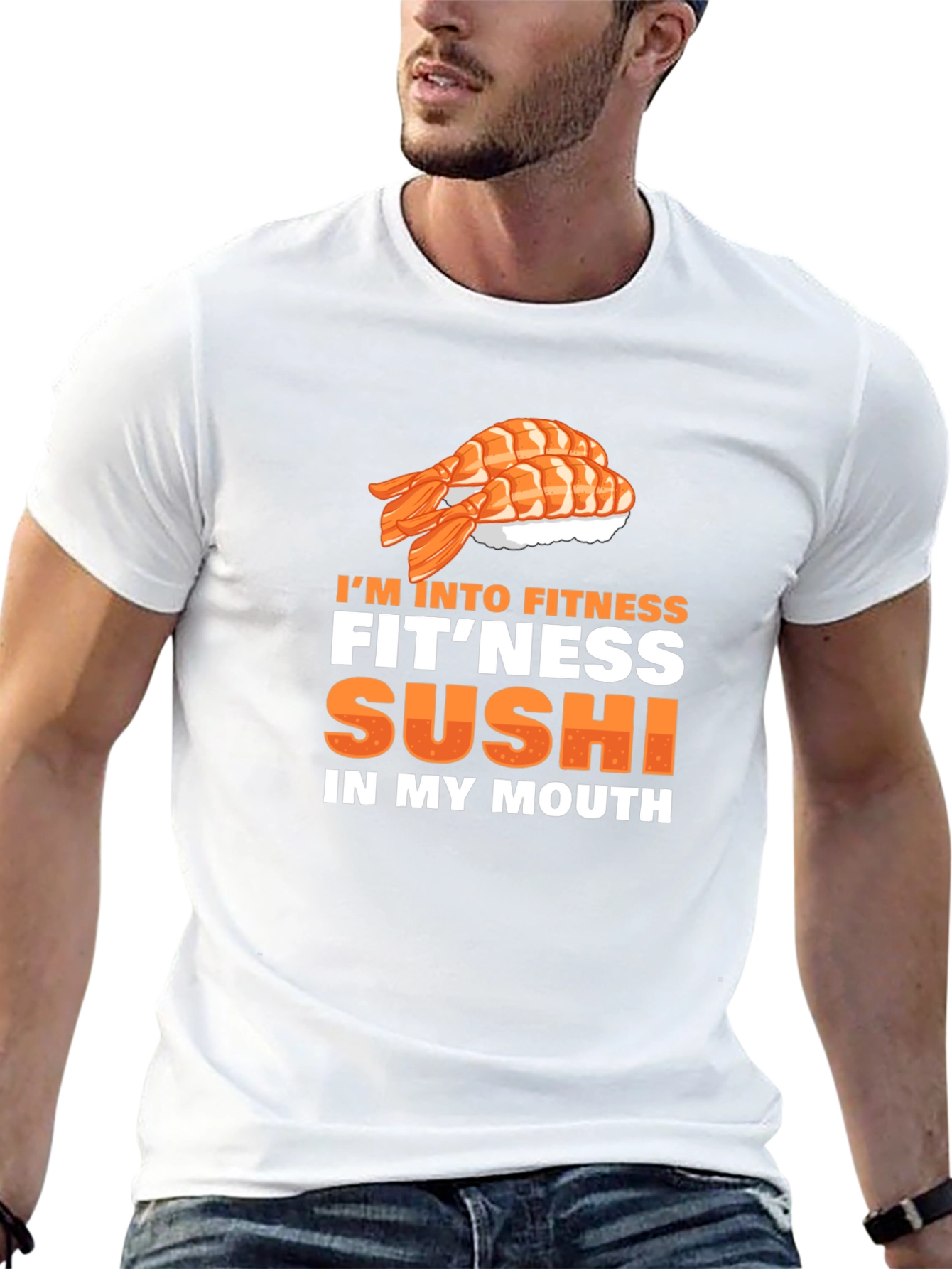 Sushi Fitness Graphic Tee - Black