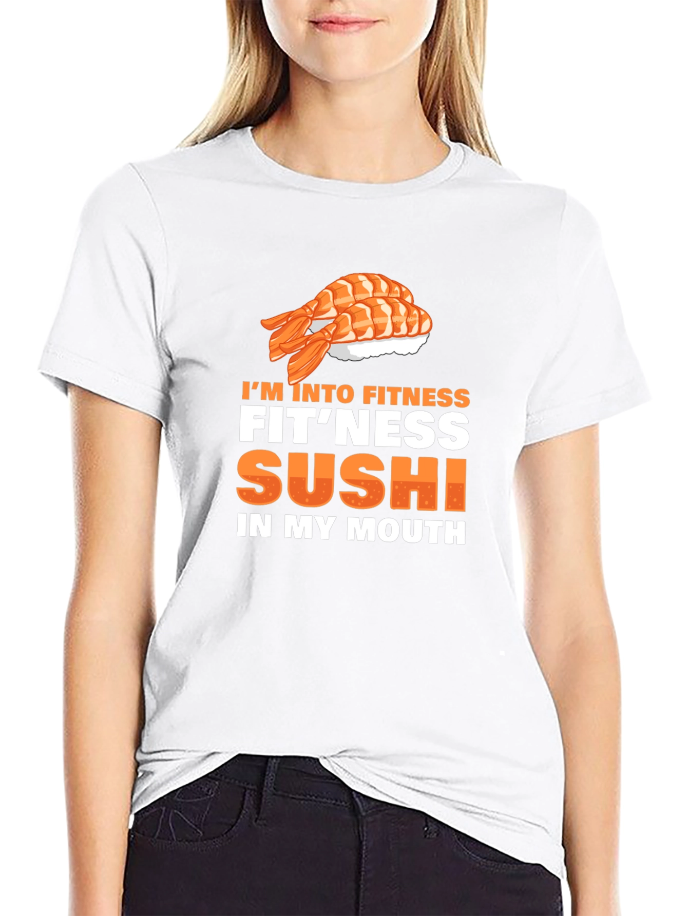 Sushi Fitness Graphic Tee - Black
