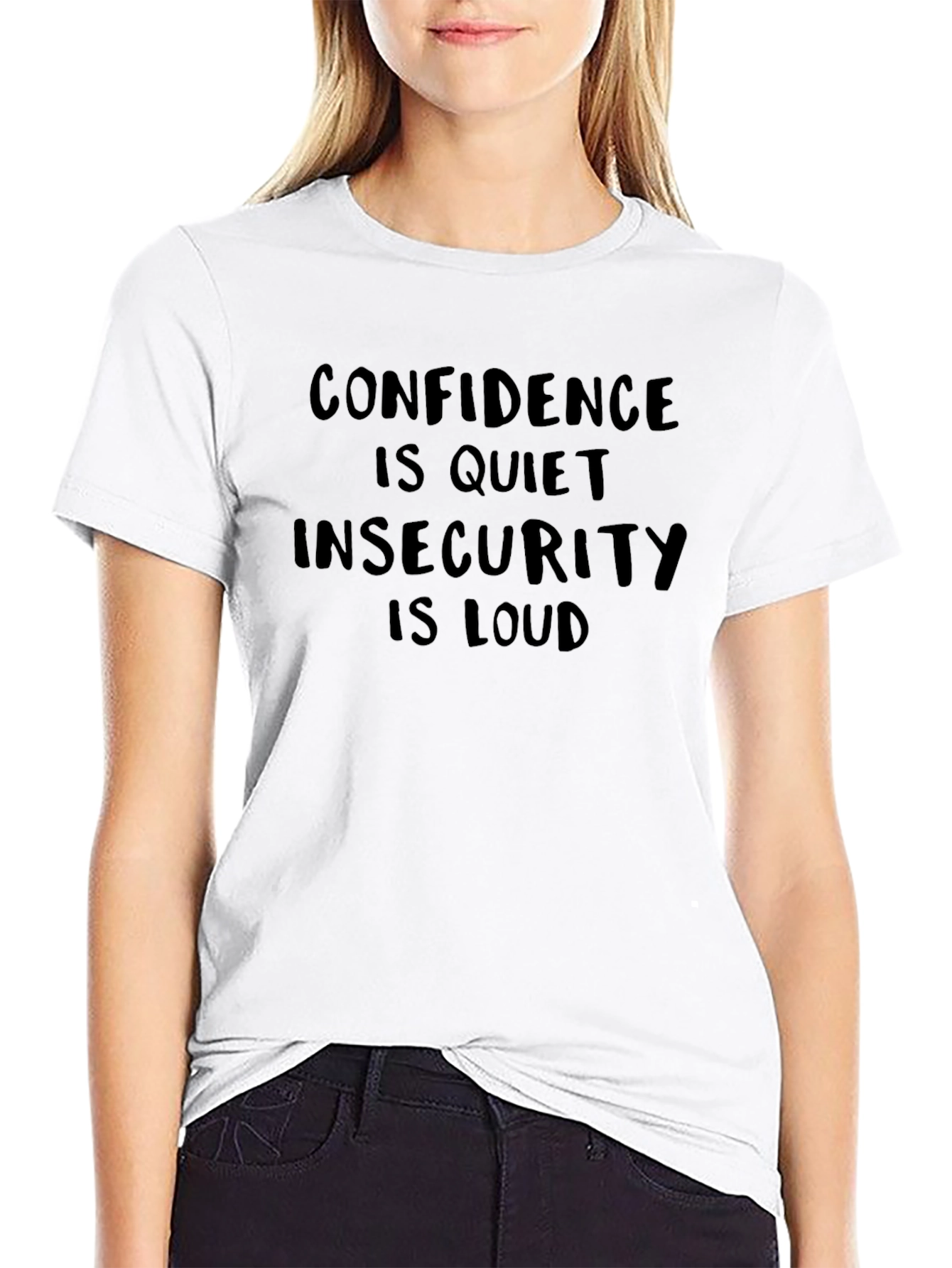 Confidence is Quiet T-Shirt - Black Graphic Tee