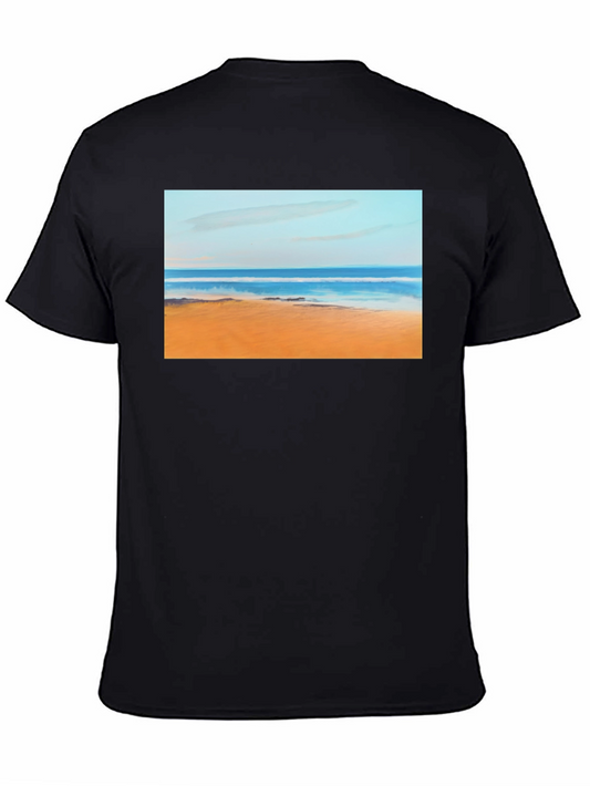 Beach Painting Graphic Tee - Relaxed Fit