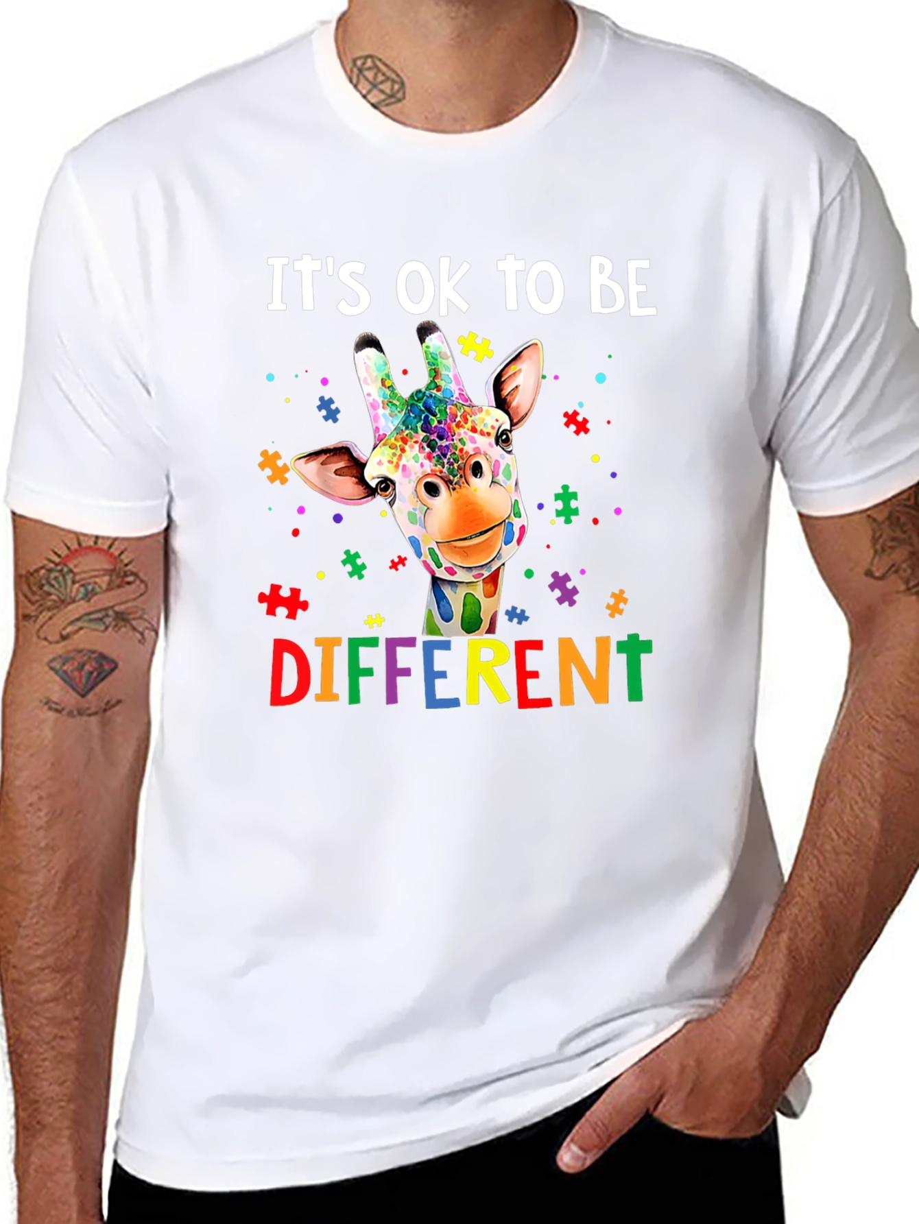 Autism Awareness Giraffe T-Shirt