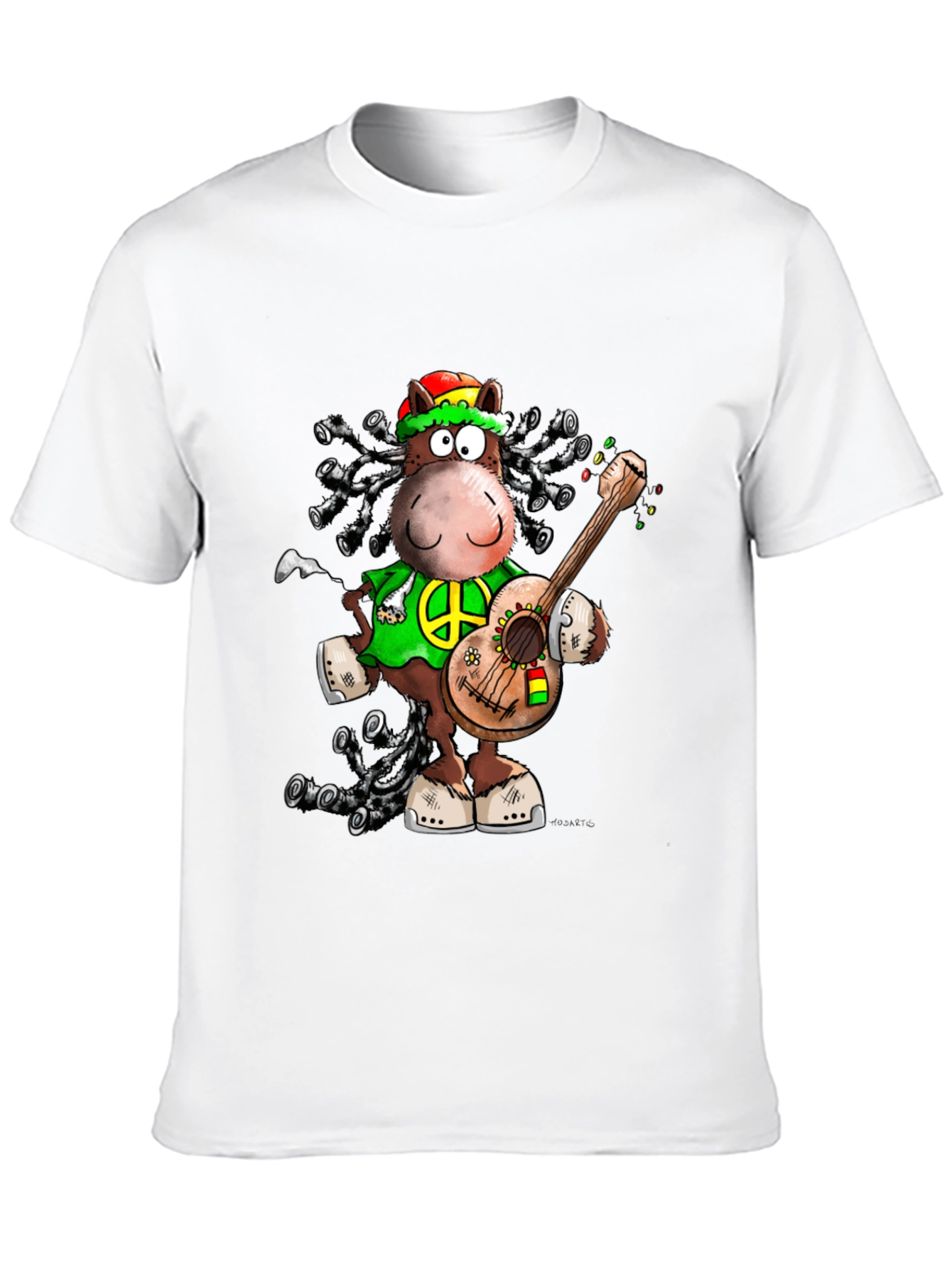 Rasta Horse Graphic T-Shirt - Reggae Style