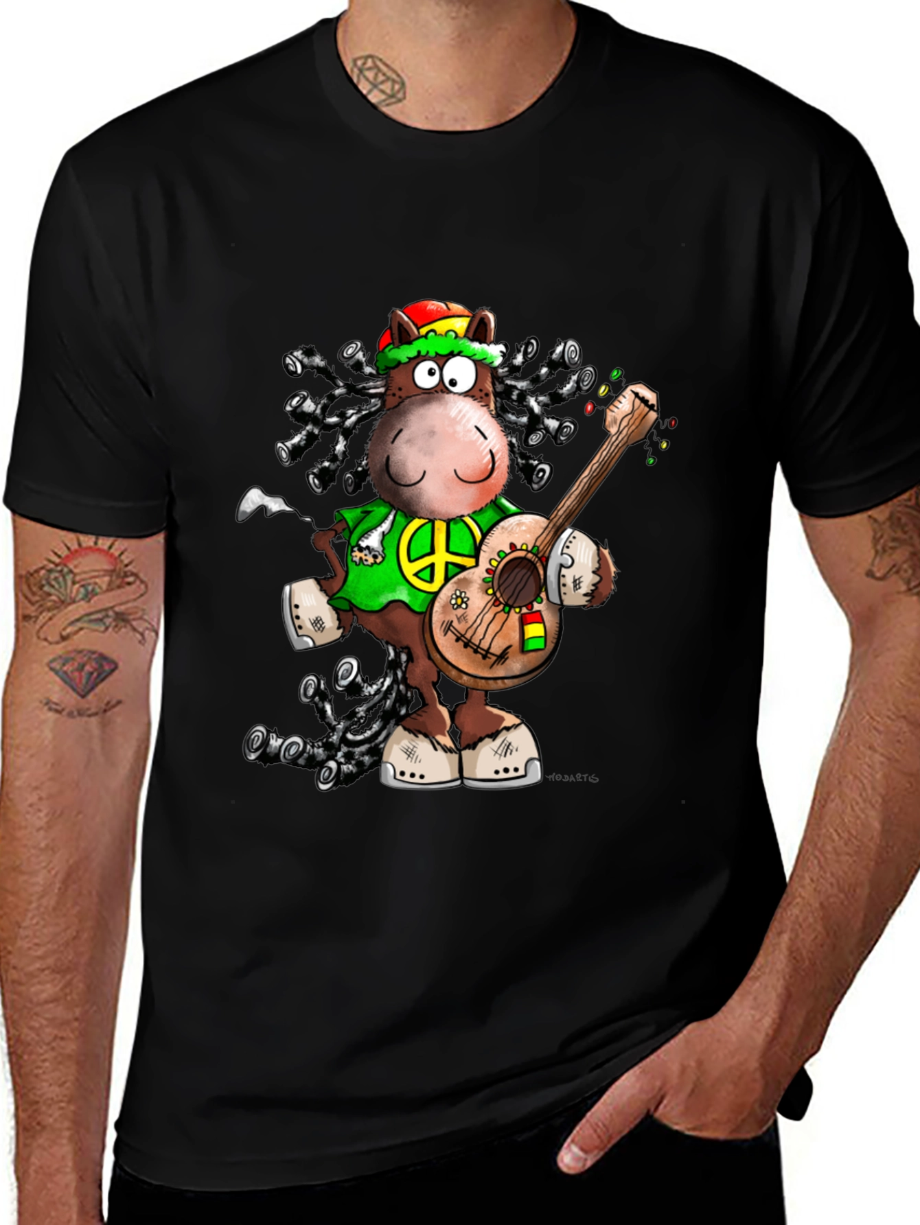 Rasta Horse Graphic T-Shirt - Reggae Style