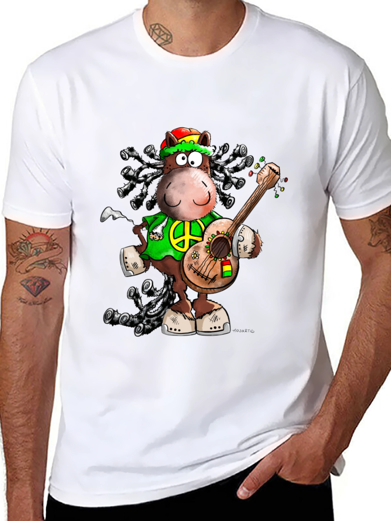 Rasta Horse Graphic T-Shirt - Reggae Style