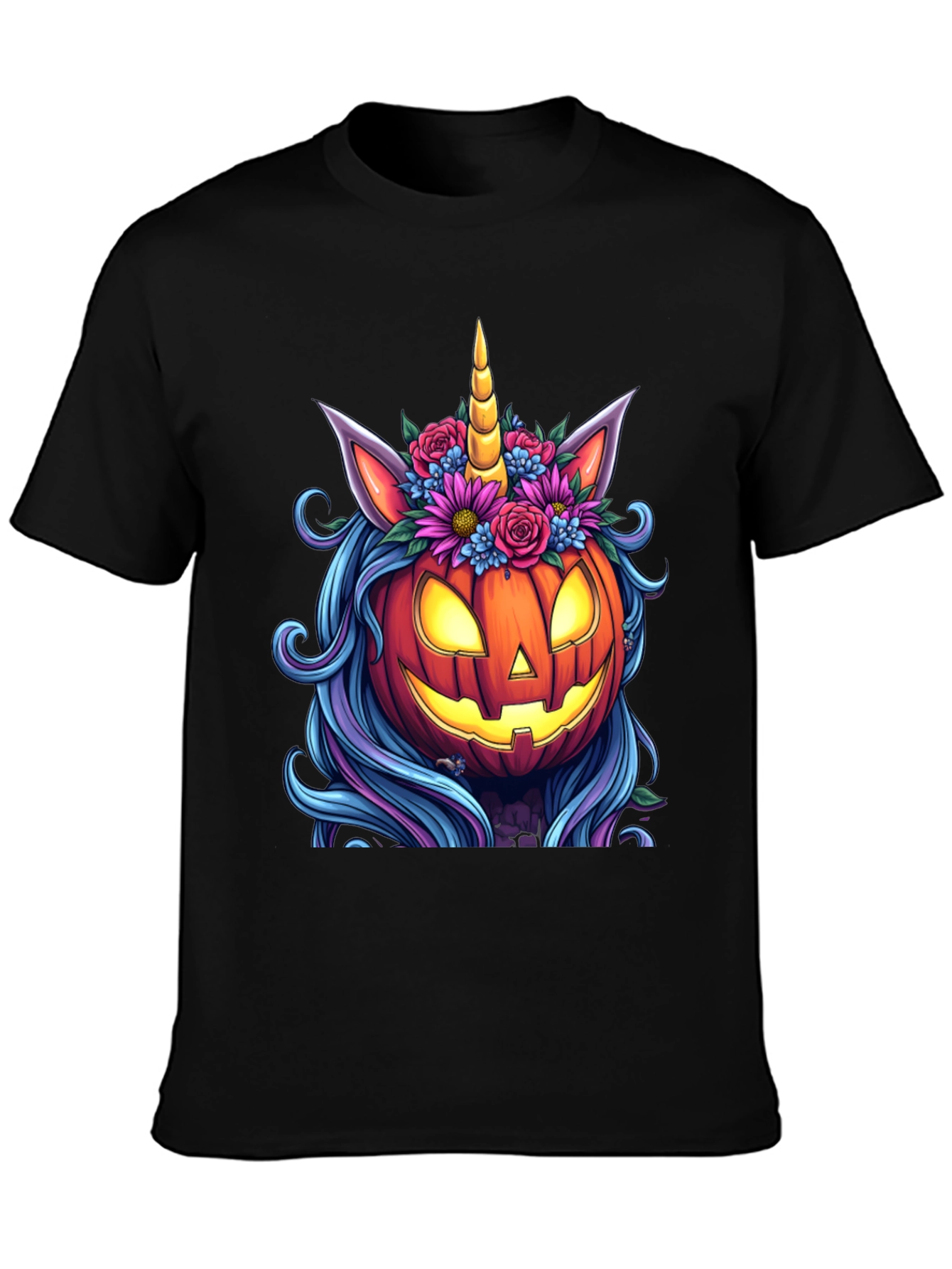 Unicorn Pumpkin Halloween T-Shirt