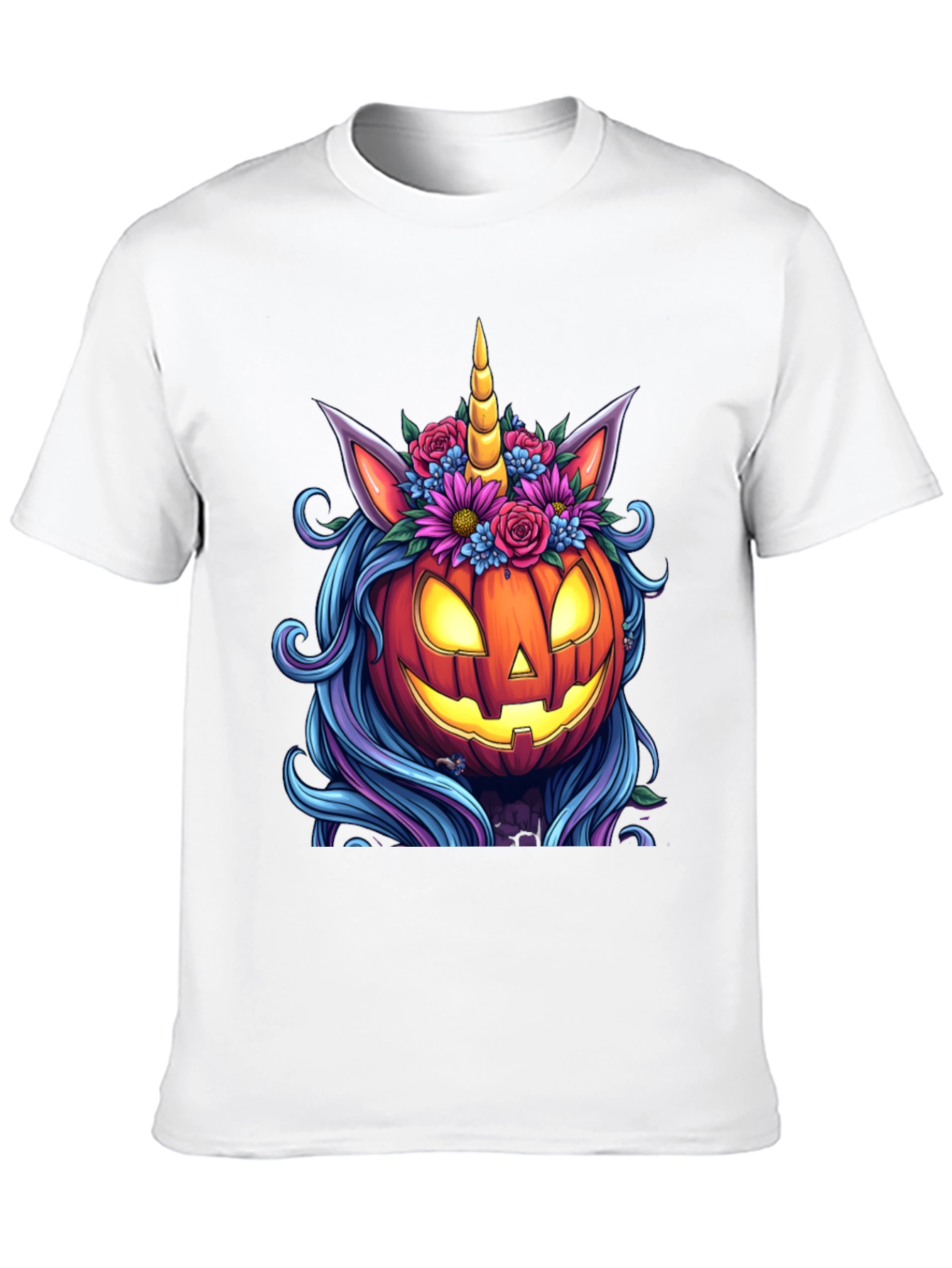 Unicorn Pumpkin Halloween T-Shirt