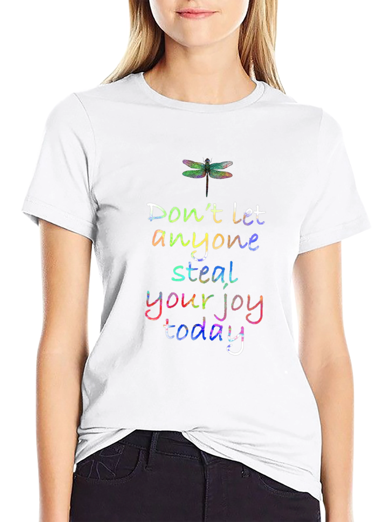 Joyful Dragonfly Graphic T-Shirt
