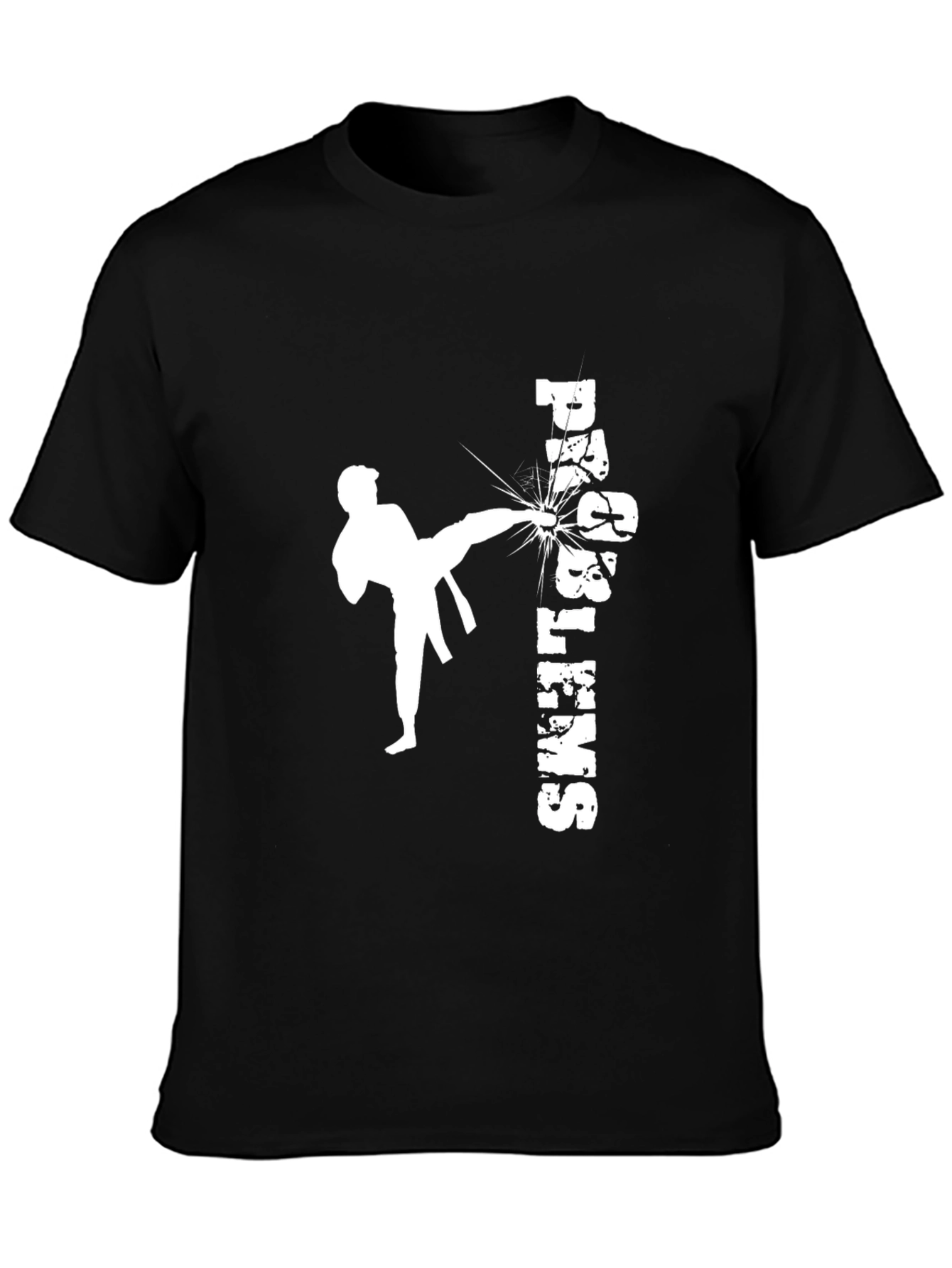 Martial Arts Graphic Tee - High Kick Design