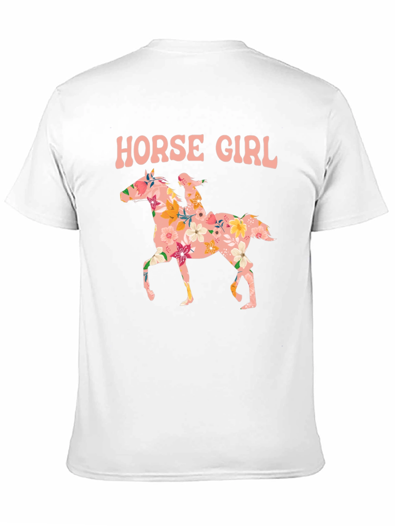 Floral Horse Girl Graphic Tee