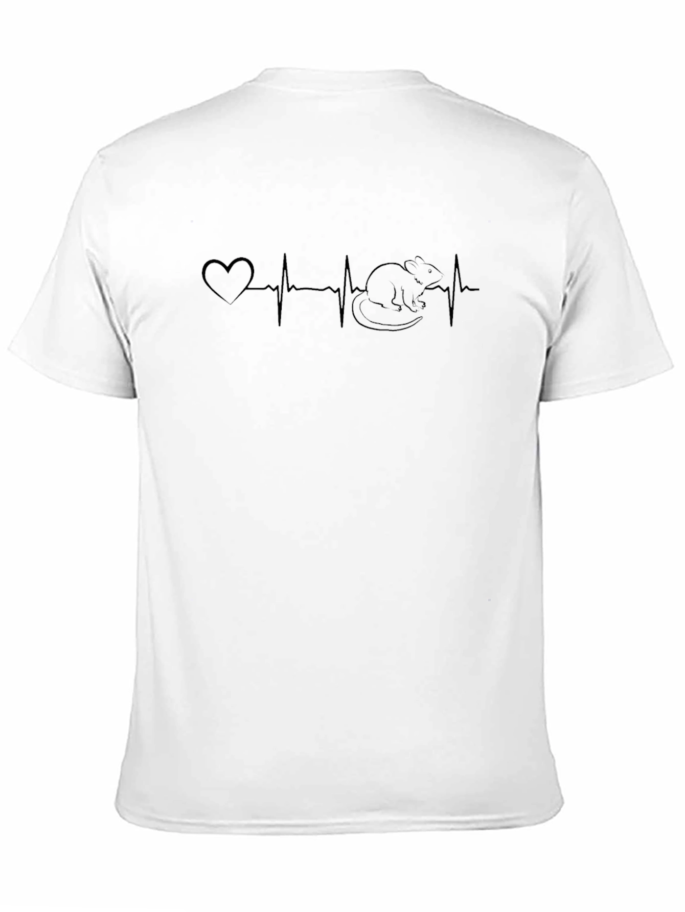 Rat Heartbeat T-Shirt - Cute Rodent Tee
