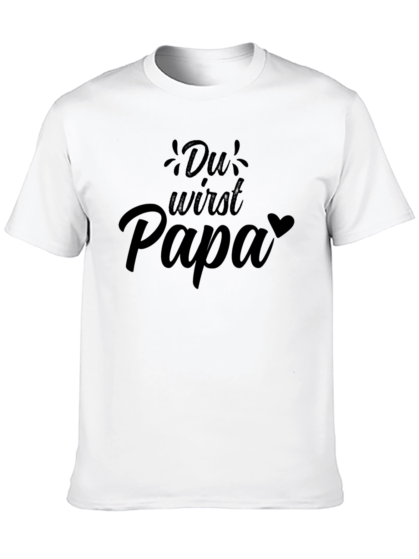 Du Wirst Papa T-Shirt - New Dad Announcement Tee