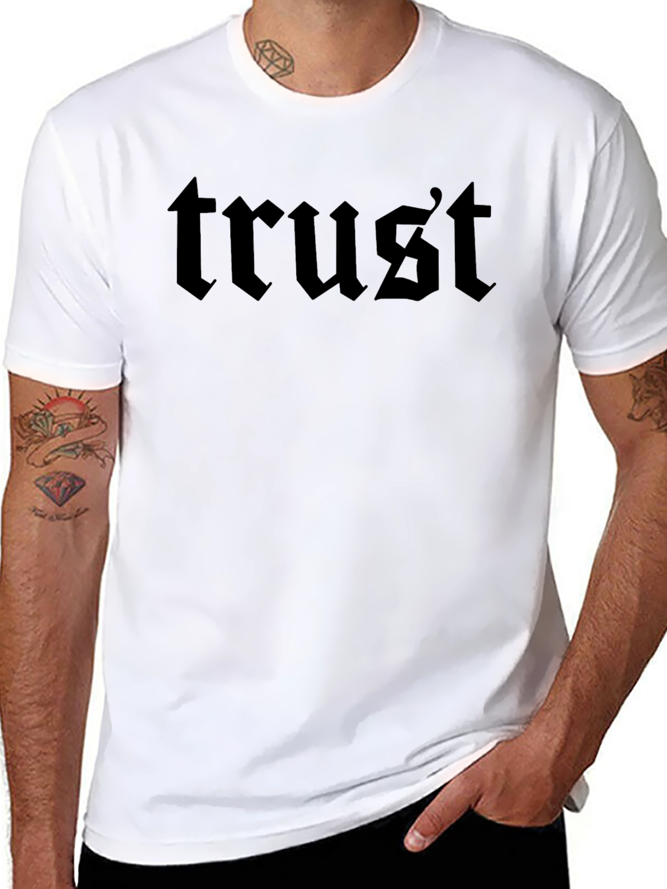 Trust Graphic Tee - Mens Black T-Shirt