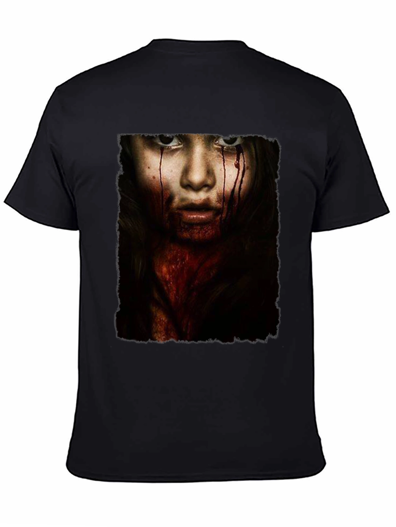Horror Girl Graphic Tee - Black