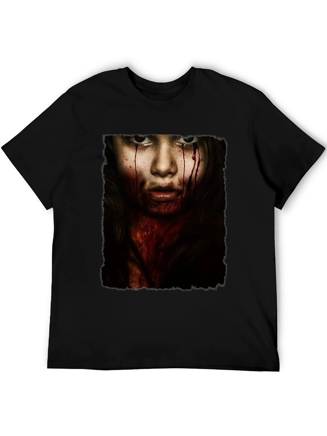 Horror Girl Graphic Tee - Black