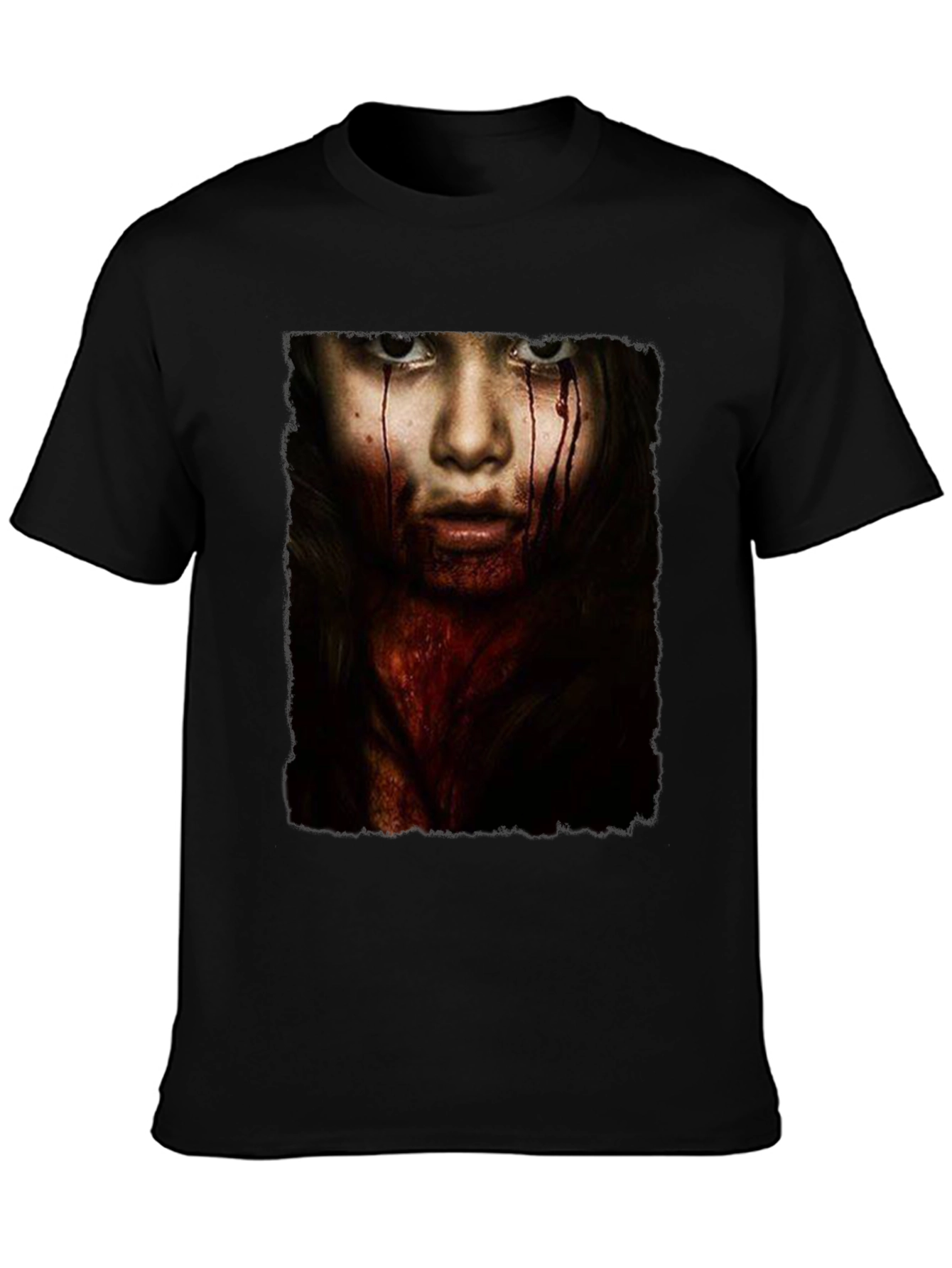 Horror Girl Graphic Tee - Black
