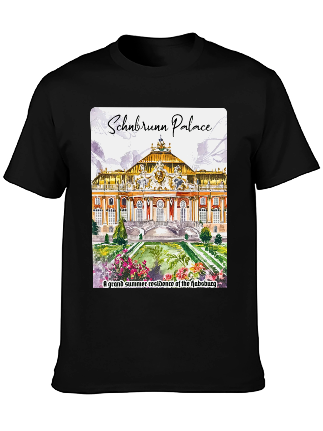 Schönbrunn Palace Graphic T-Shirt - Austria Souvenir Tee