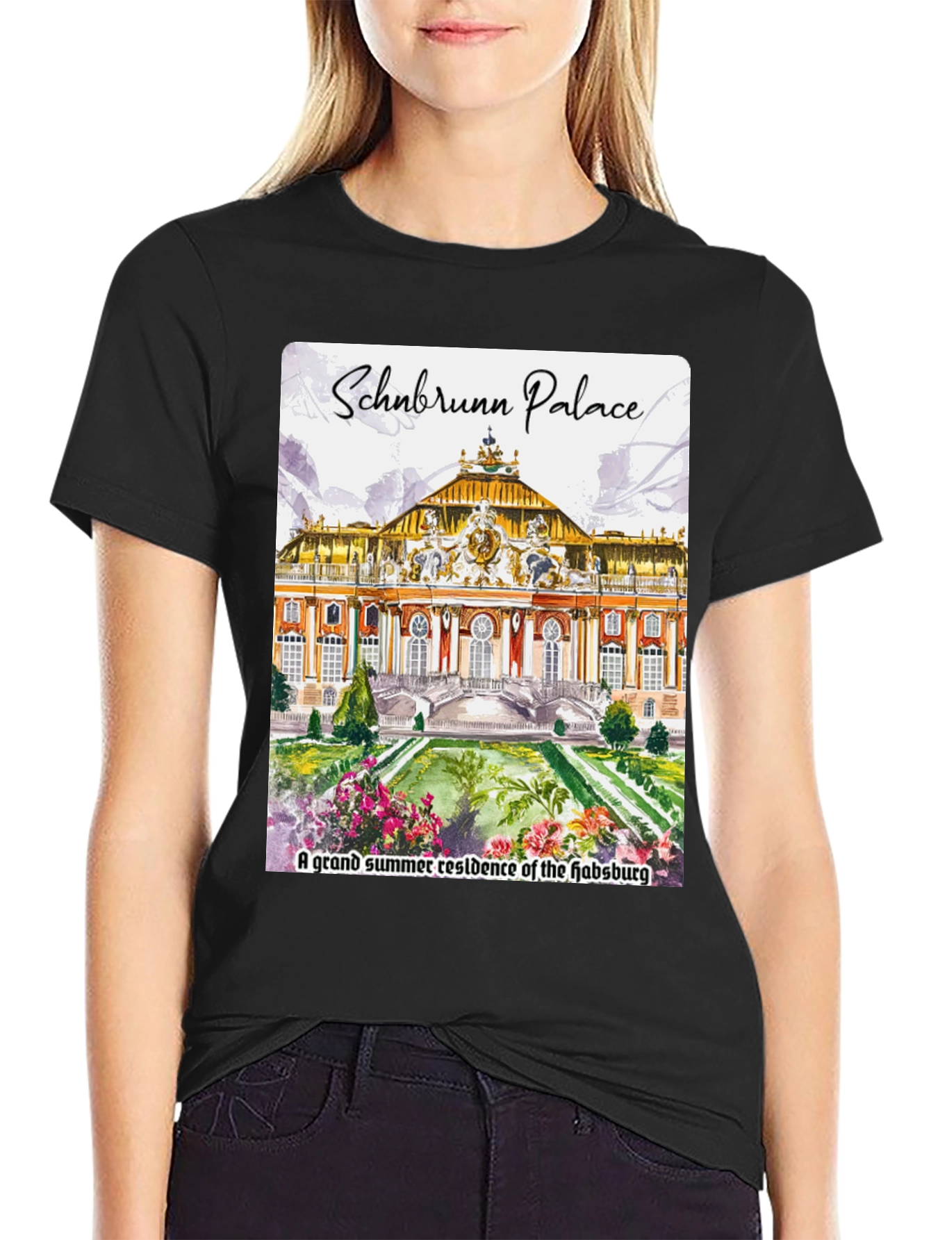 Schönbrunn Palace Graphic T-Shirt - Austria Souvenir Tee