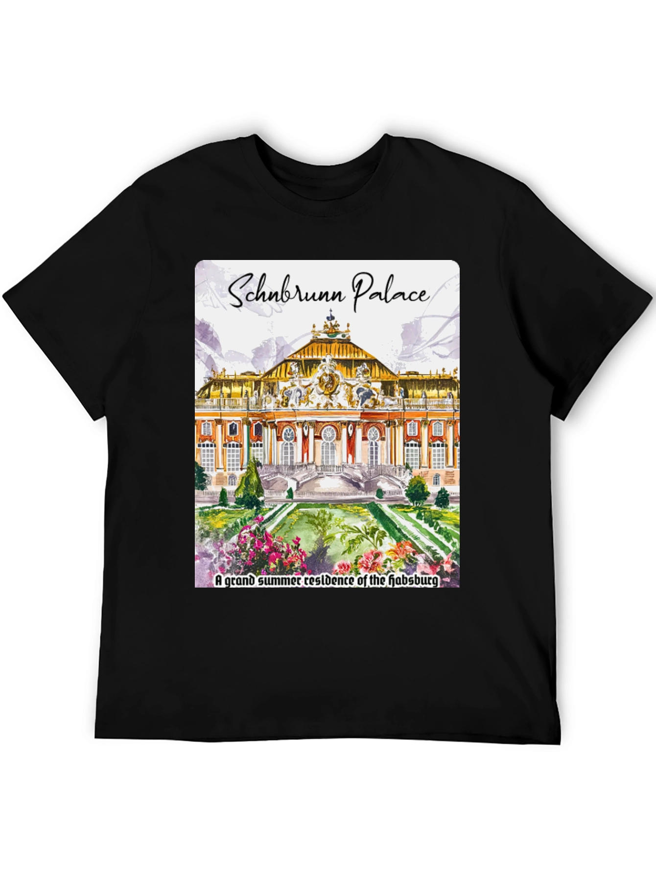 Schönbrunn Palace Graphic T-Shirt - Austria Souvenir Tee