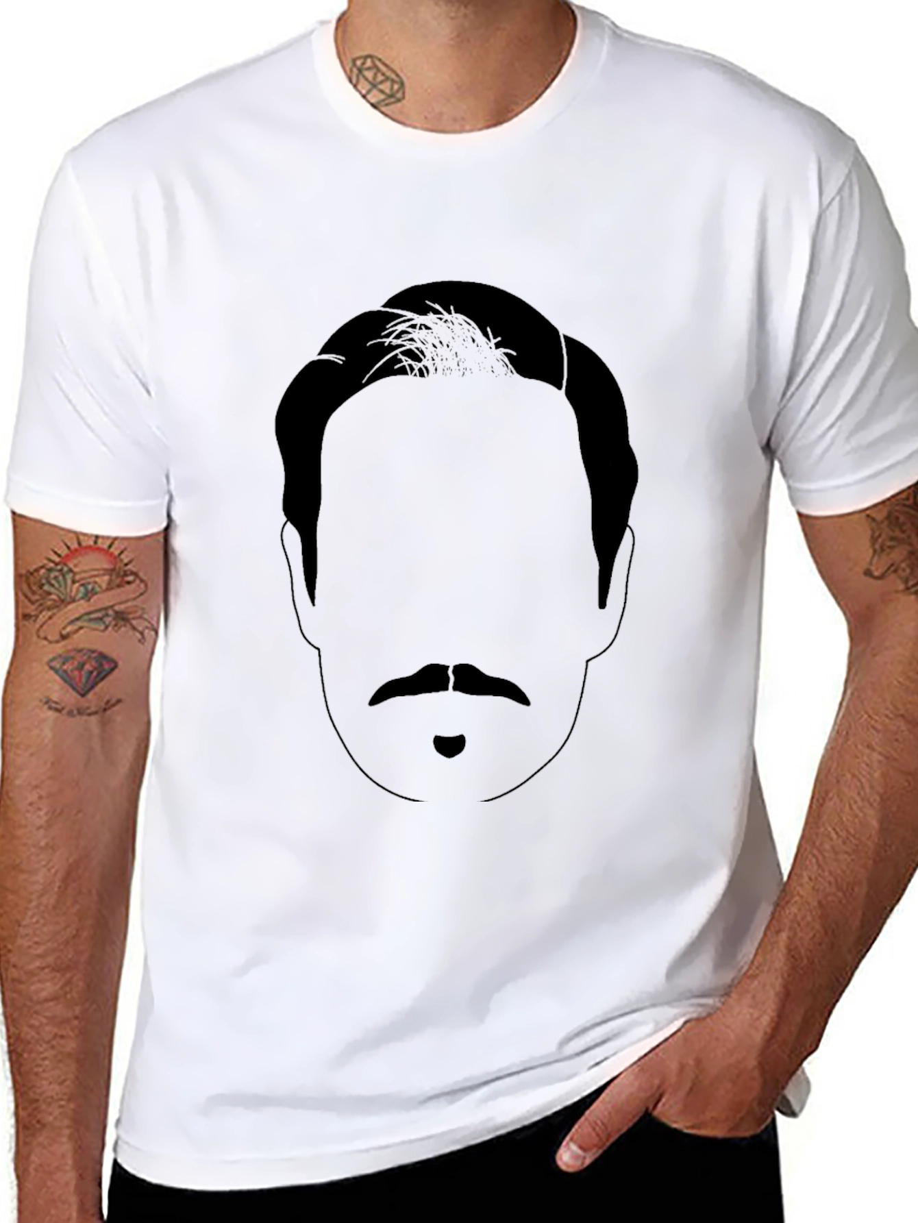 Mystery Man Graphic Tee - Classic Black