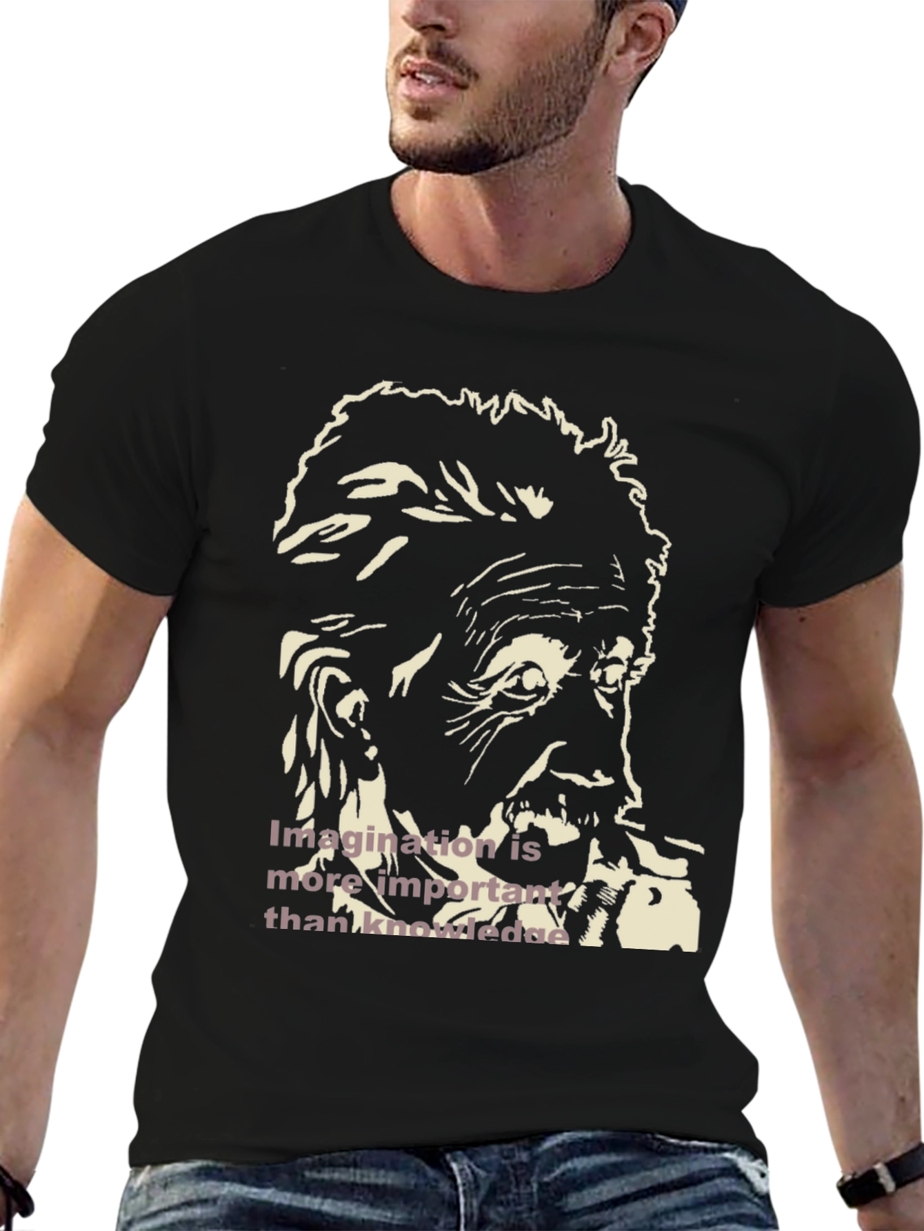 Einstein Imagination T-Shirt - Black
