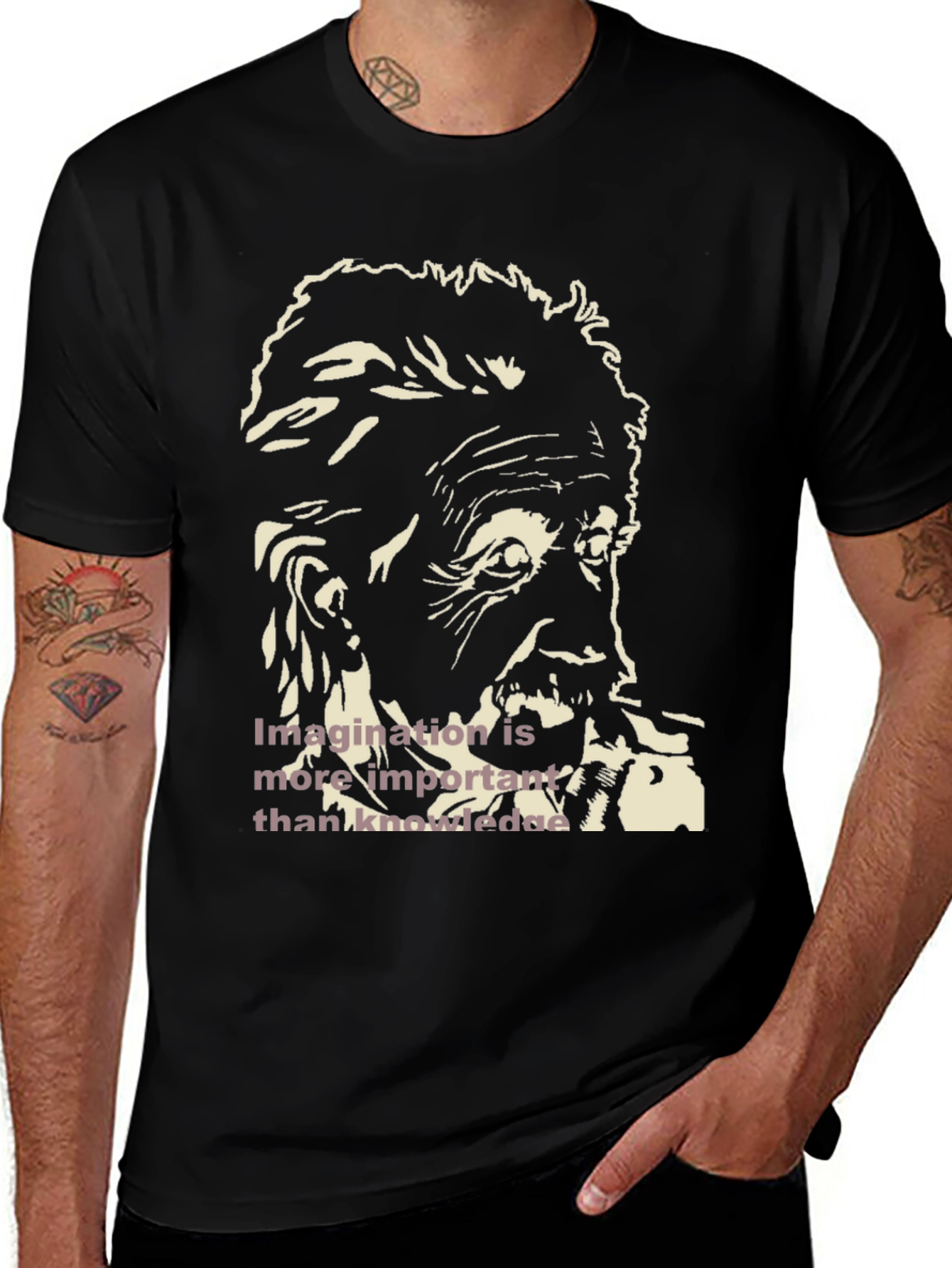 Einstein Imagination T-Shirt - Black
