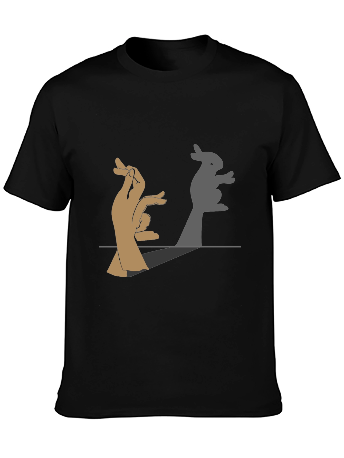 Bunny Shadow Hand Puppet Graphic Tee