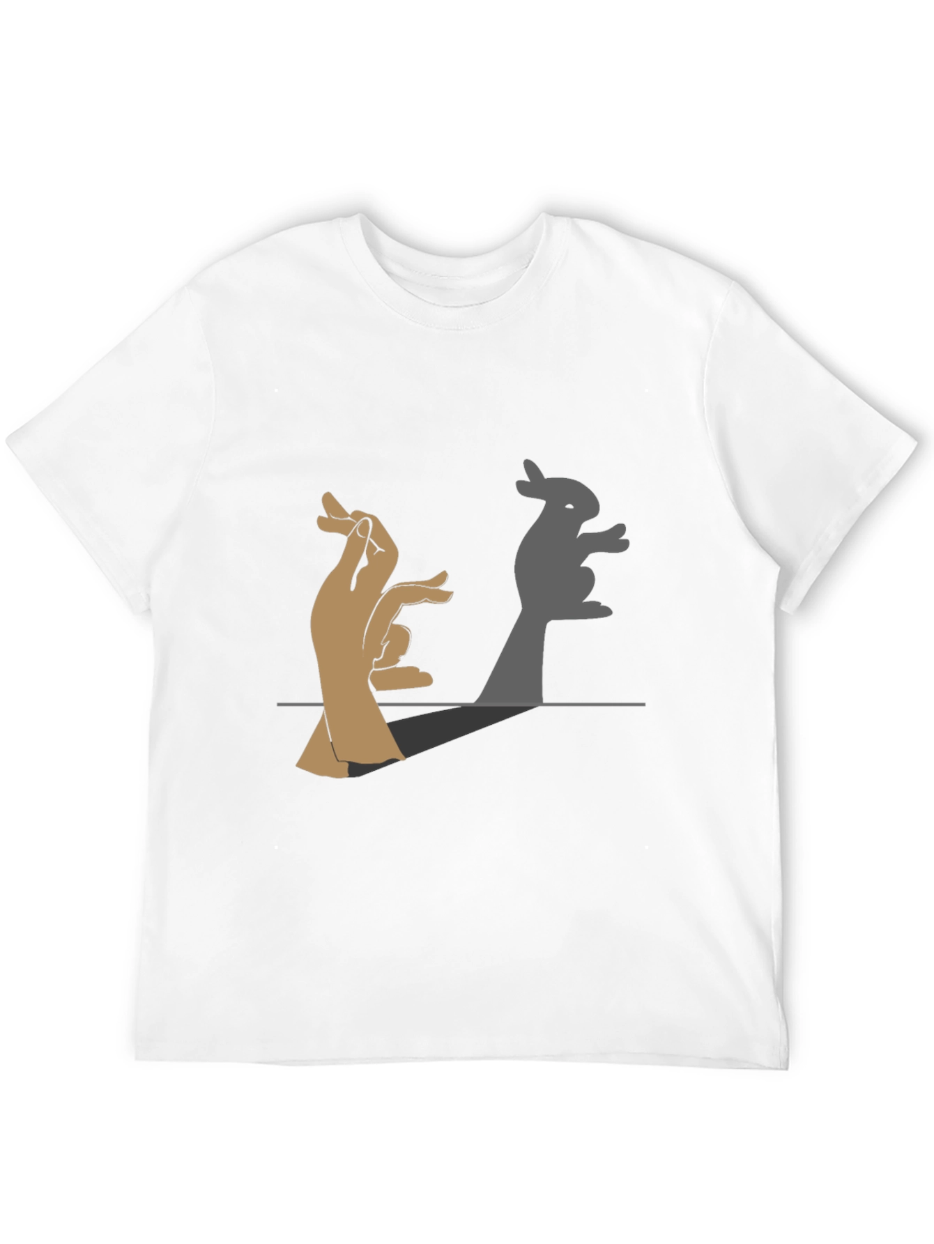 Bunny Shadow Hand Puppet Graphic Tee