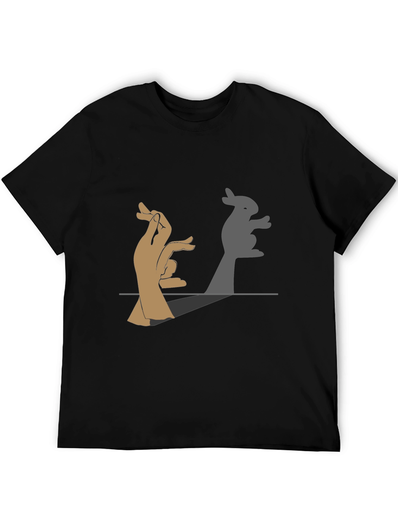 Bunny Shadow Hand Puppet Graphic Tee