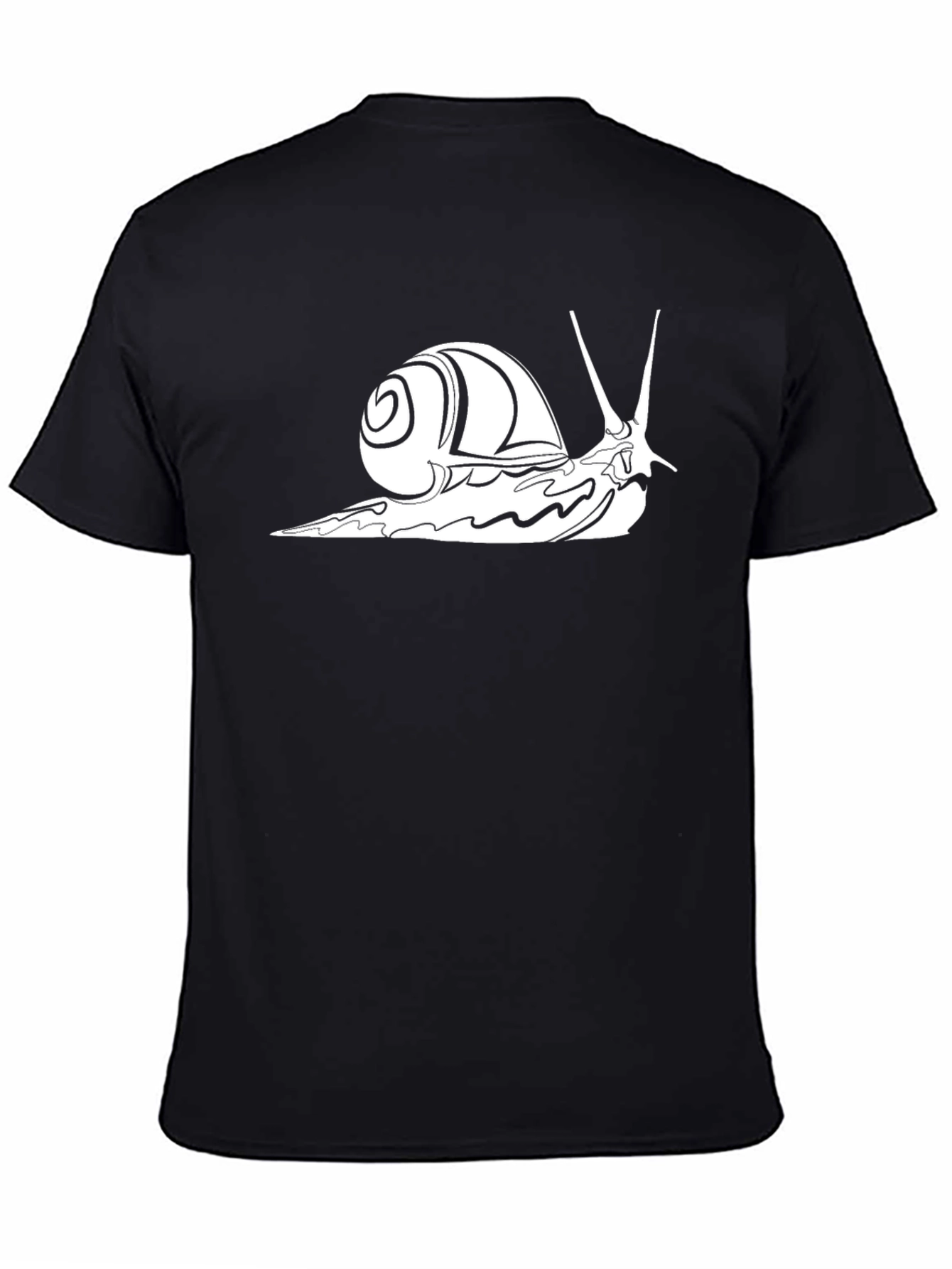 Snail Graphic Tee - Cool Black T-Shirt